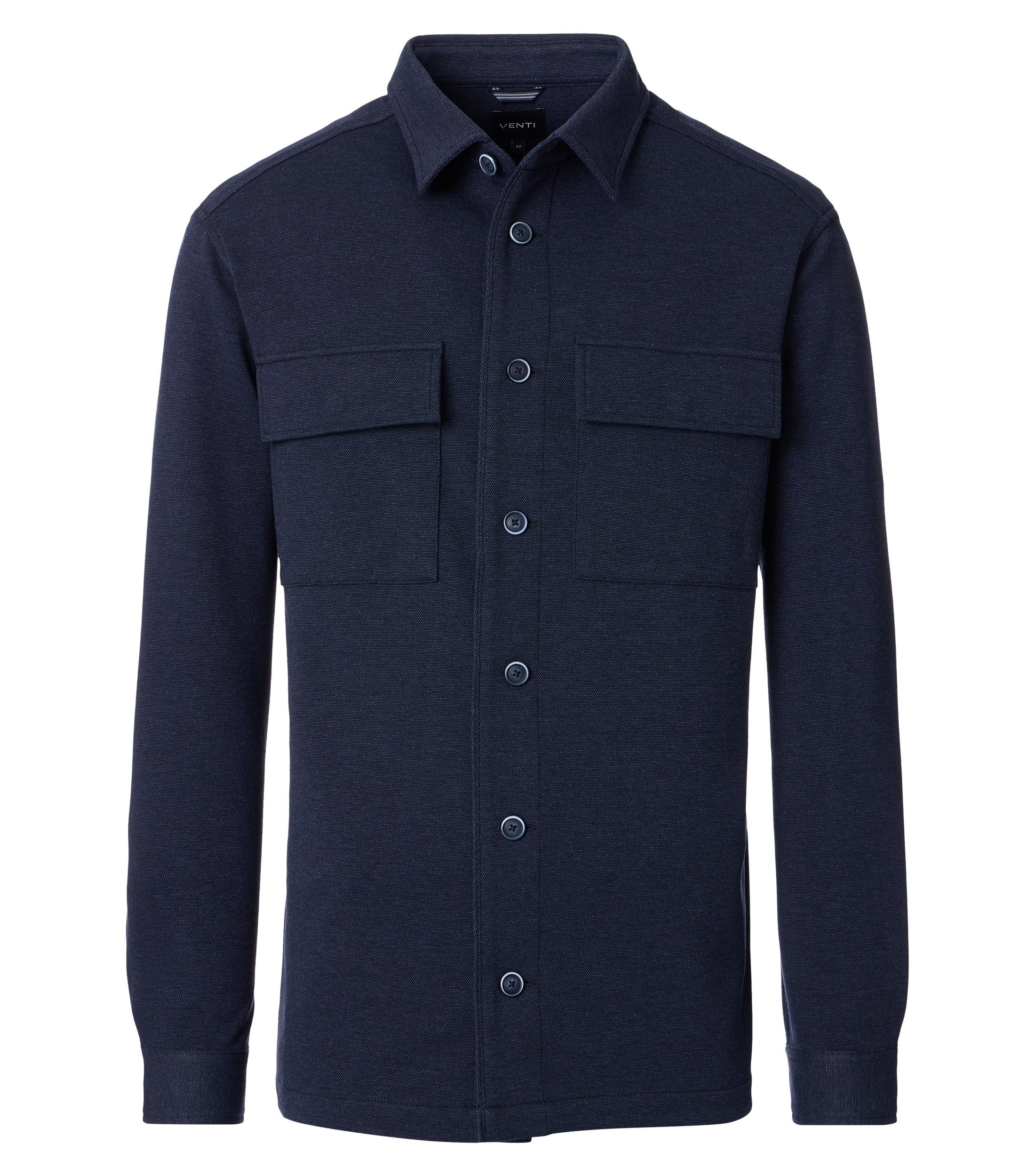 VENTI Langarmhemd »VENTI Hemdjacke uni«