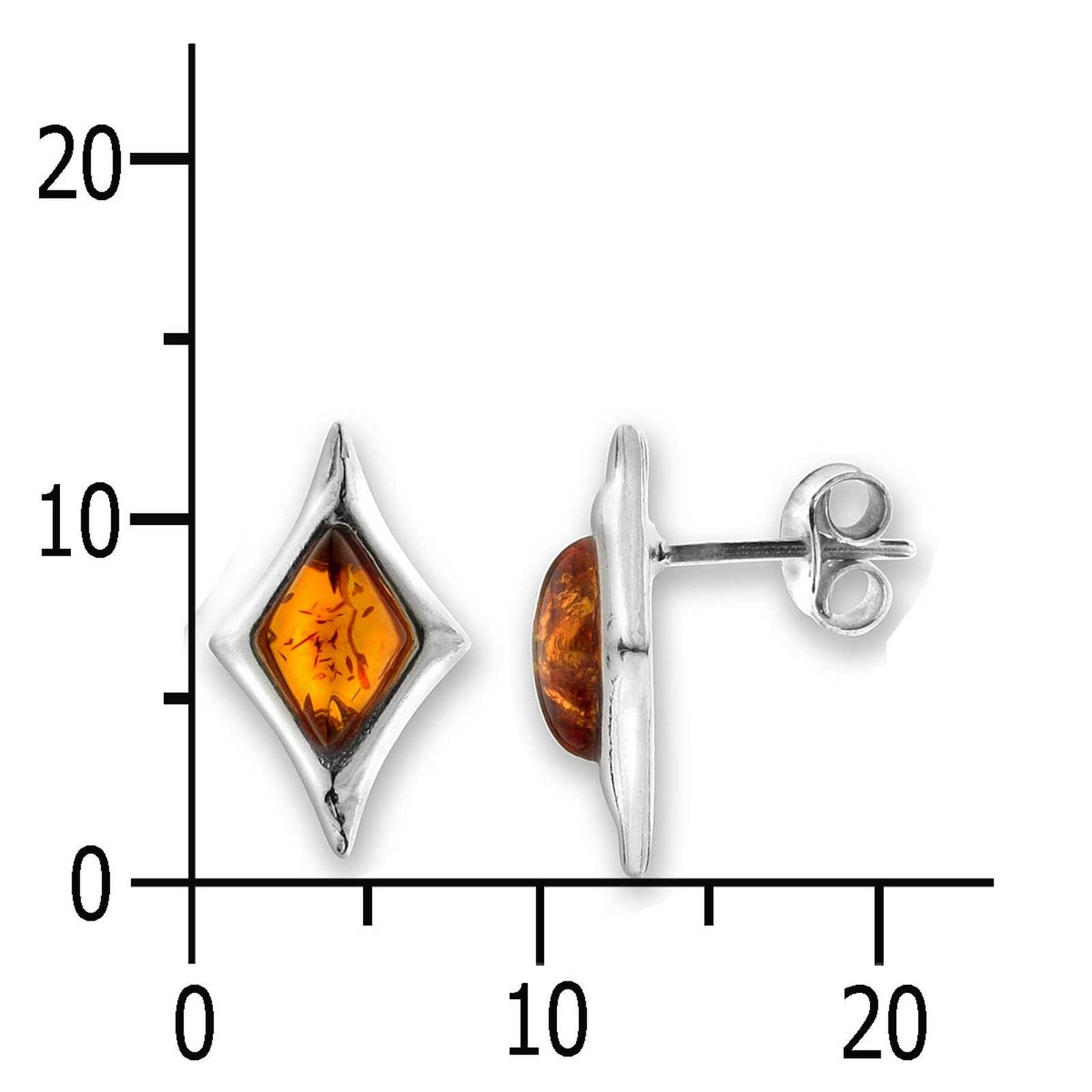 OSTSEE-SCHMUCK Paar Ohrstecker »Ostsee-Schmuck Ohrstecker Elisa Ohrstecker Elisa«, (2 tlg.)