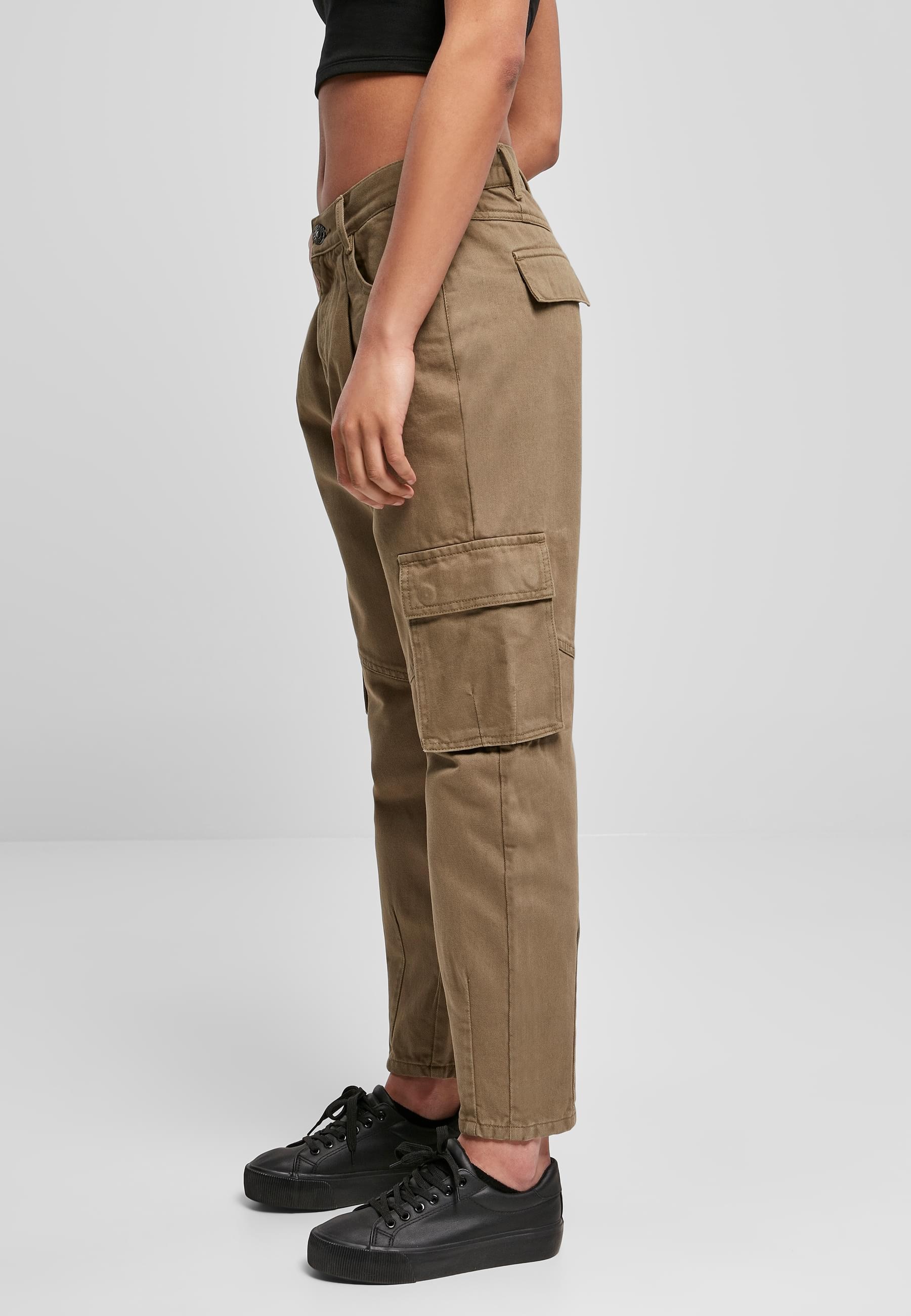 URBAN CLASSICS Cargohose »Urban Classics Damen Ladies Ballon Fit Cargo Twill Pants«, (1 tlg.)