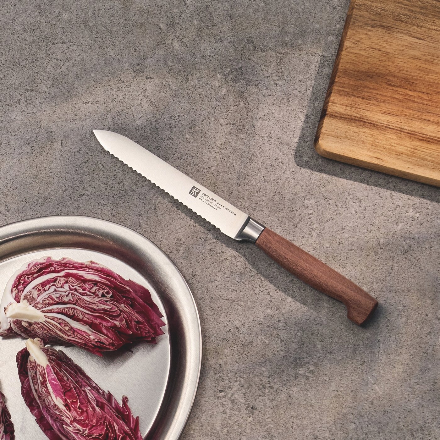 Zwilling Spickmesser »VIER STERNE Wood« Made in Germany, Eigehärtete Klinge, FSC-Zertifizitiertes Holz