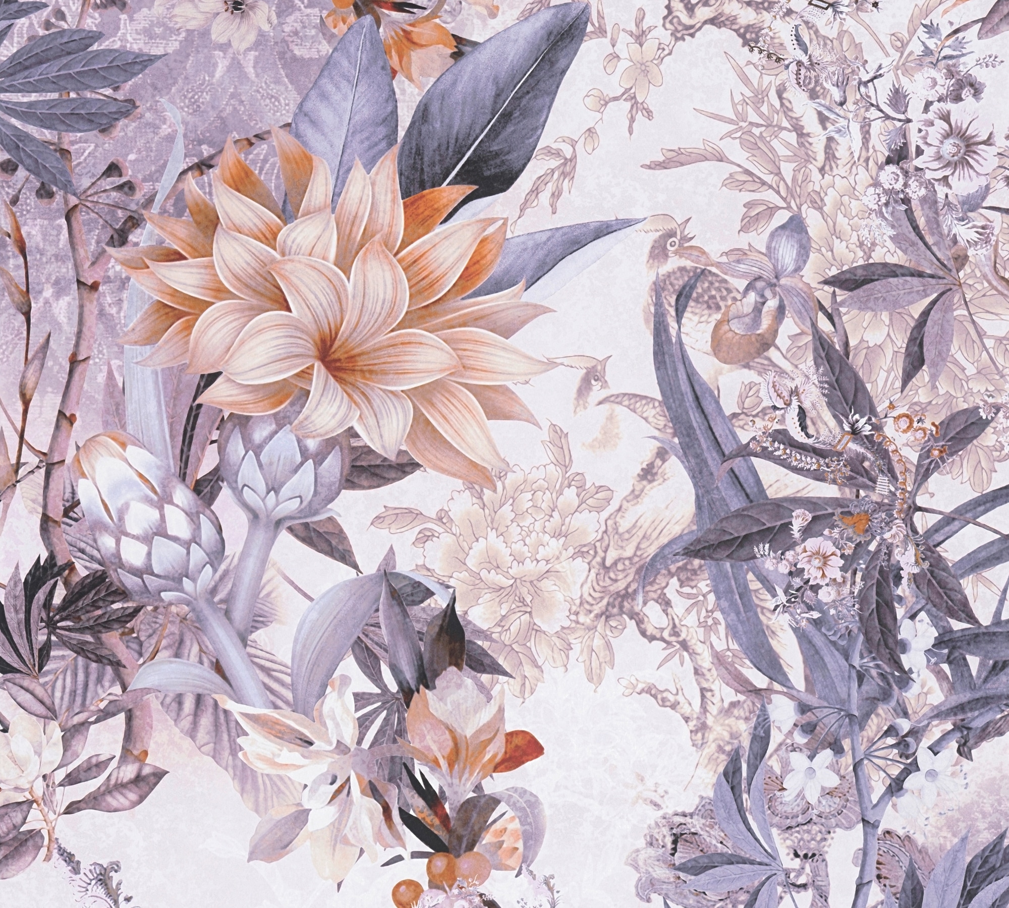 A.S. Création Vliestapete "Dream Flowery" Wald Botanisch Floral Glatt Floral Tapete Blumenoptik Tapeten Wohnzimmer Schlafzimmer Küche Design