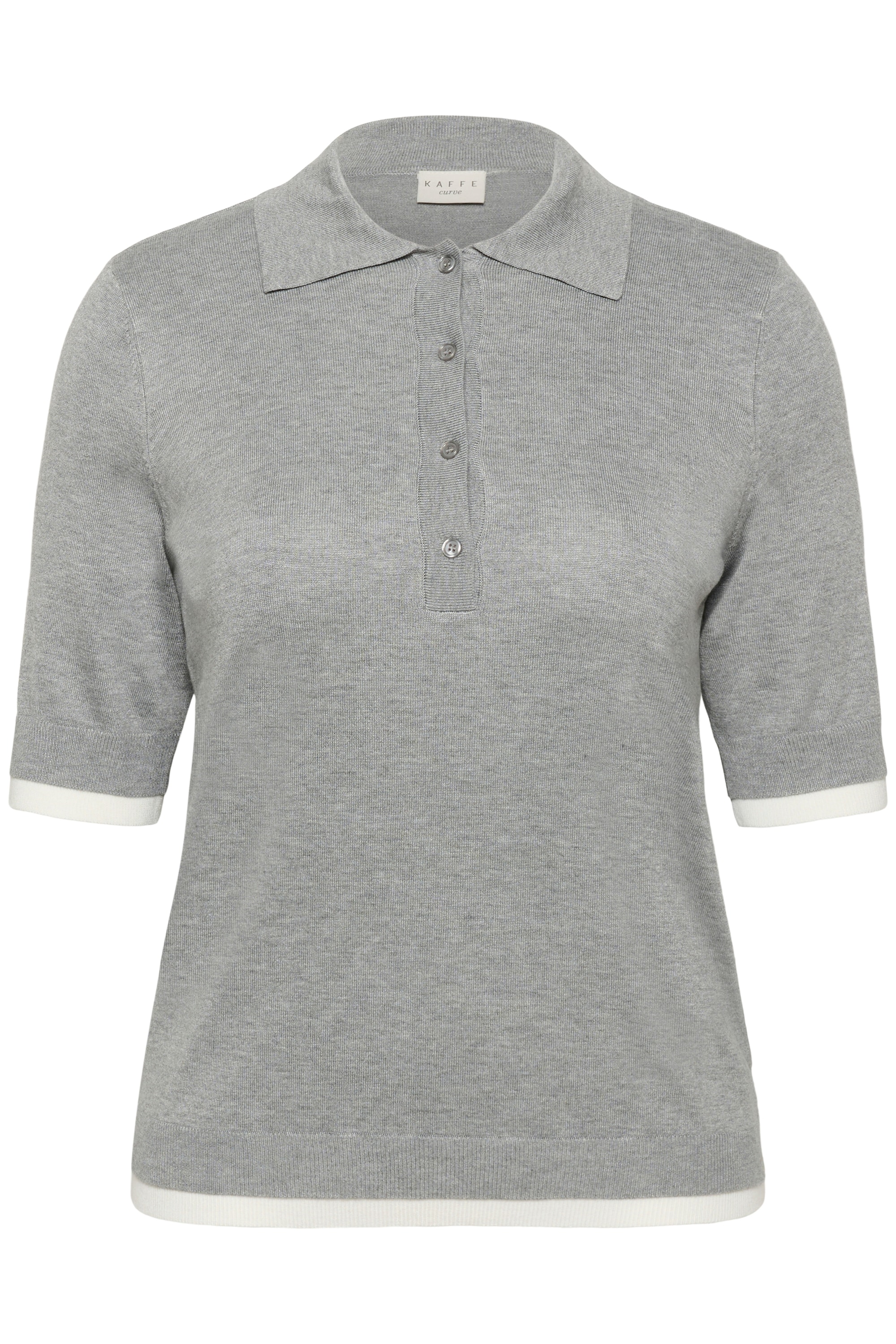 KAFFE Curve Blusentop "Damen Poloshirt KClizzy"