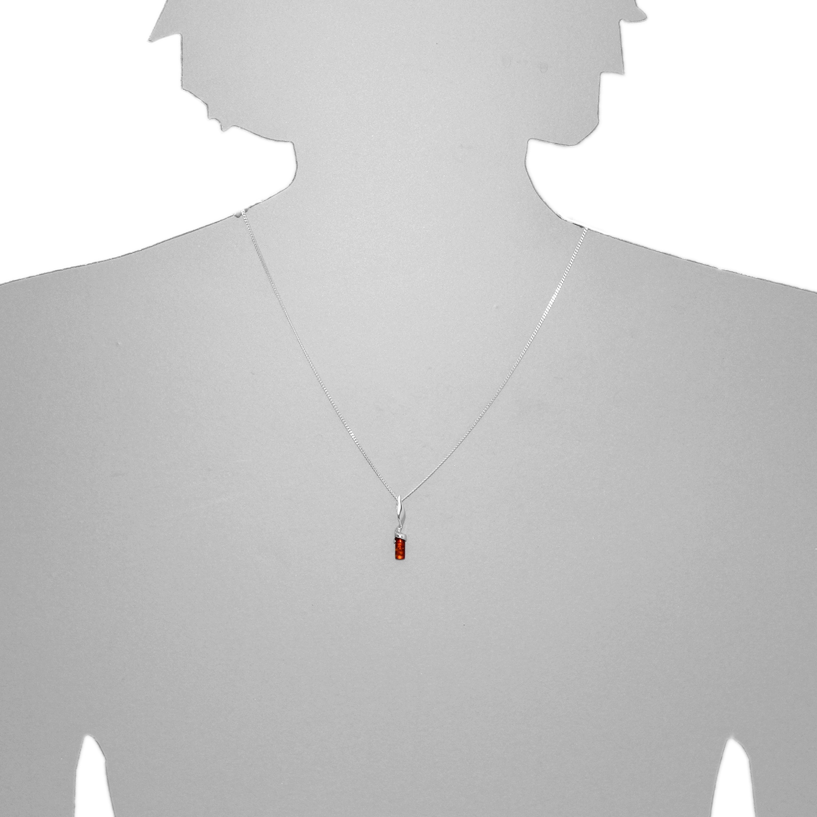 OSTSEE-SCHMUCK Kette mit Anhänger »- Ella - Silber 925/000 - Bernstein«