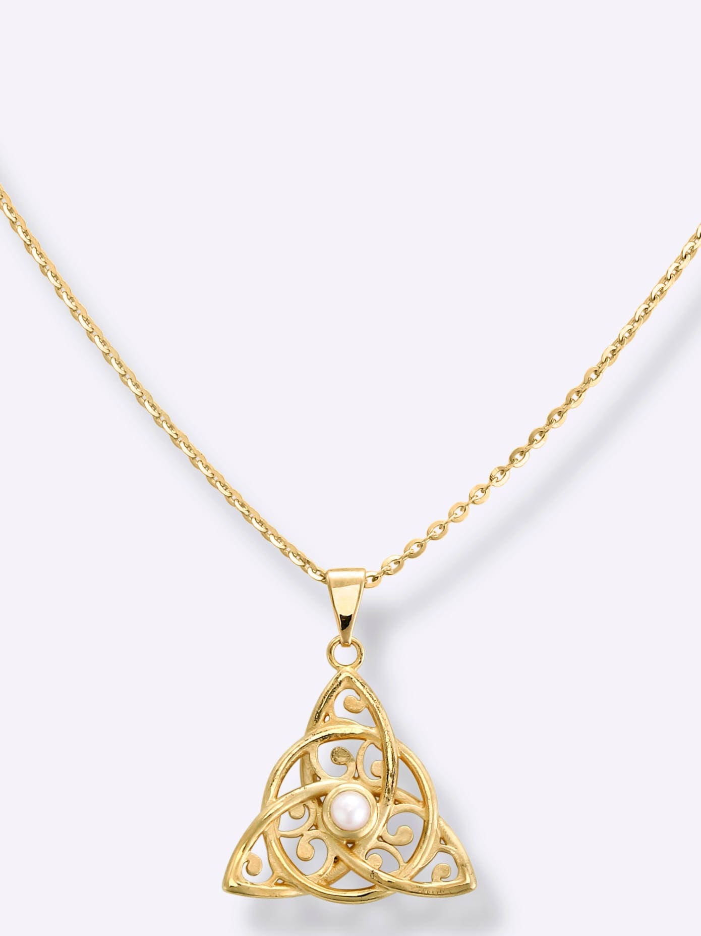 Kettenanhänger LADY, gold (gelbgold 375), Schmuckanhänger, Damen, Gelbgold 375, Kettenanhänger 10