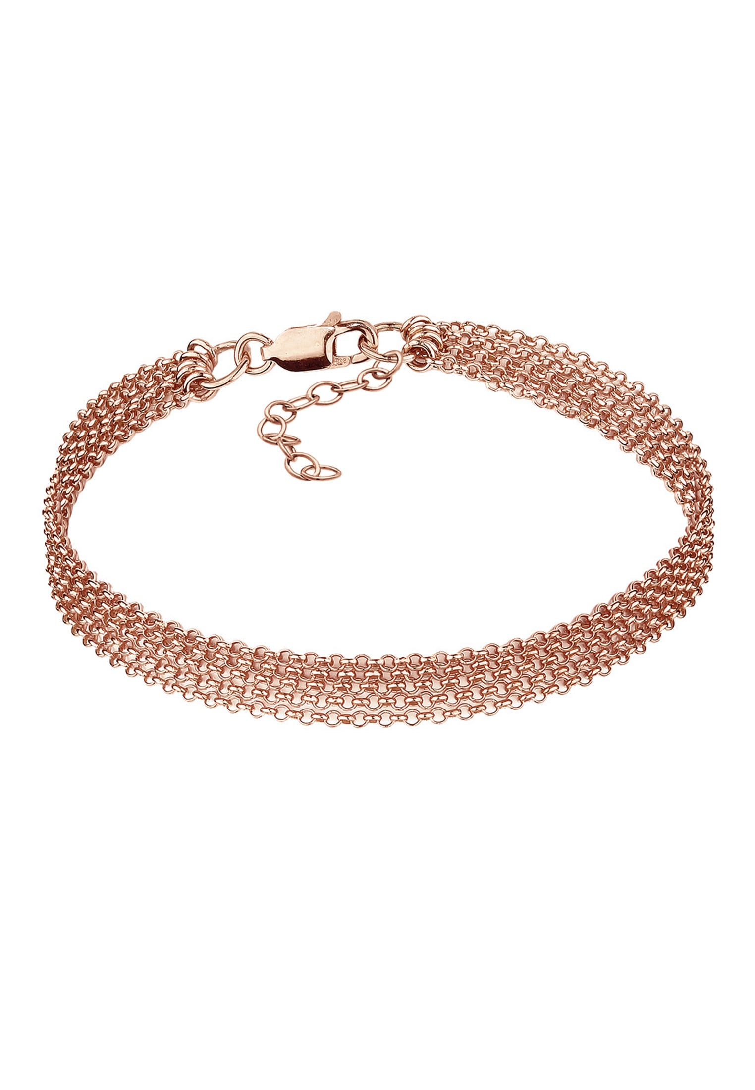 Elli Armband »Breit Glieder Basic Silber 925«