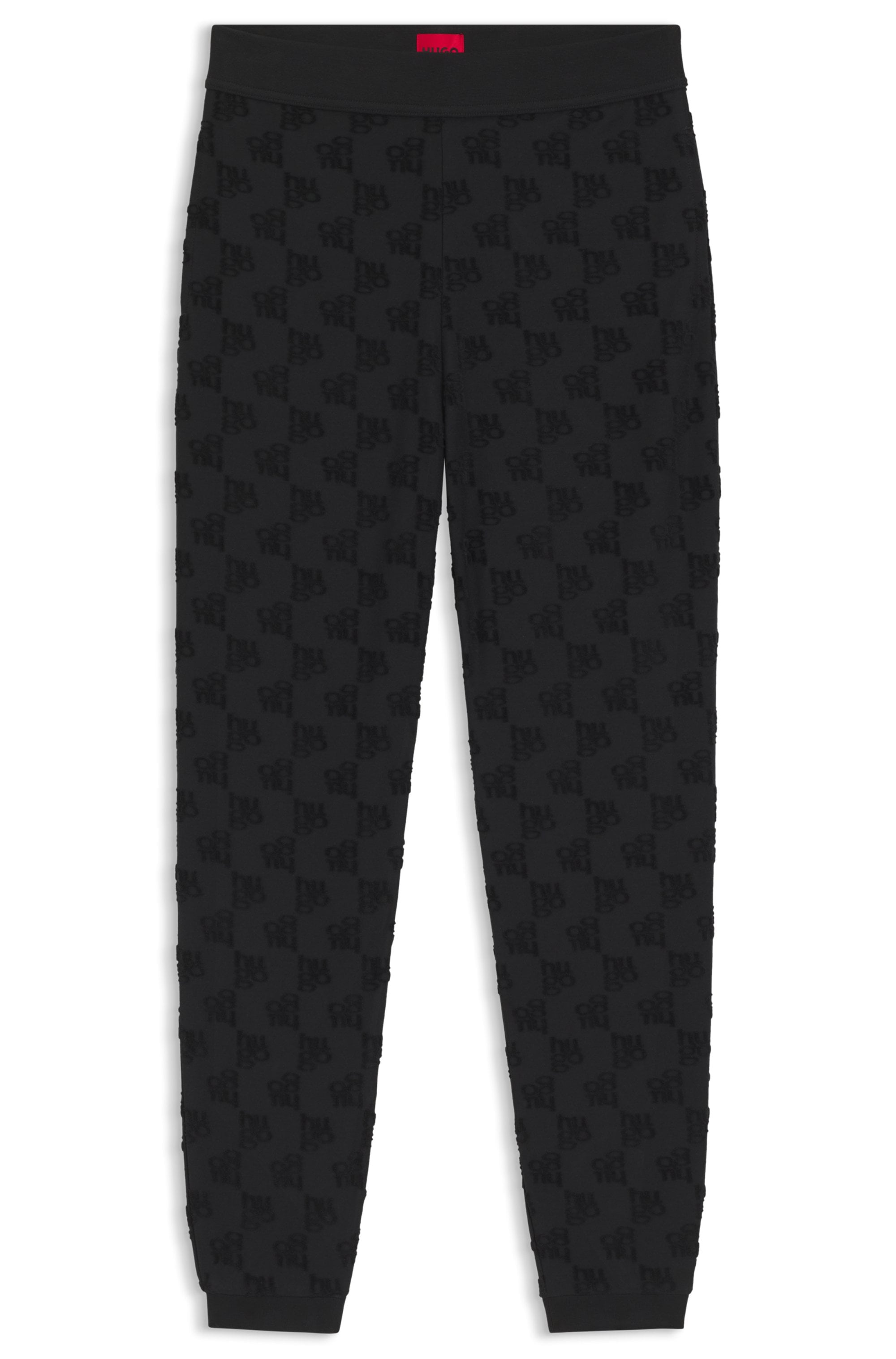 HUGO Underwear Jogginghose »TERRYMONOGRAM«  aus Baumwoll-Mix mit Allover-Logo-Muster, elatstischer Bund