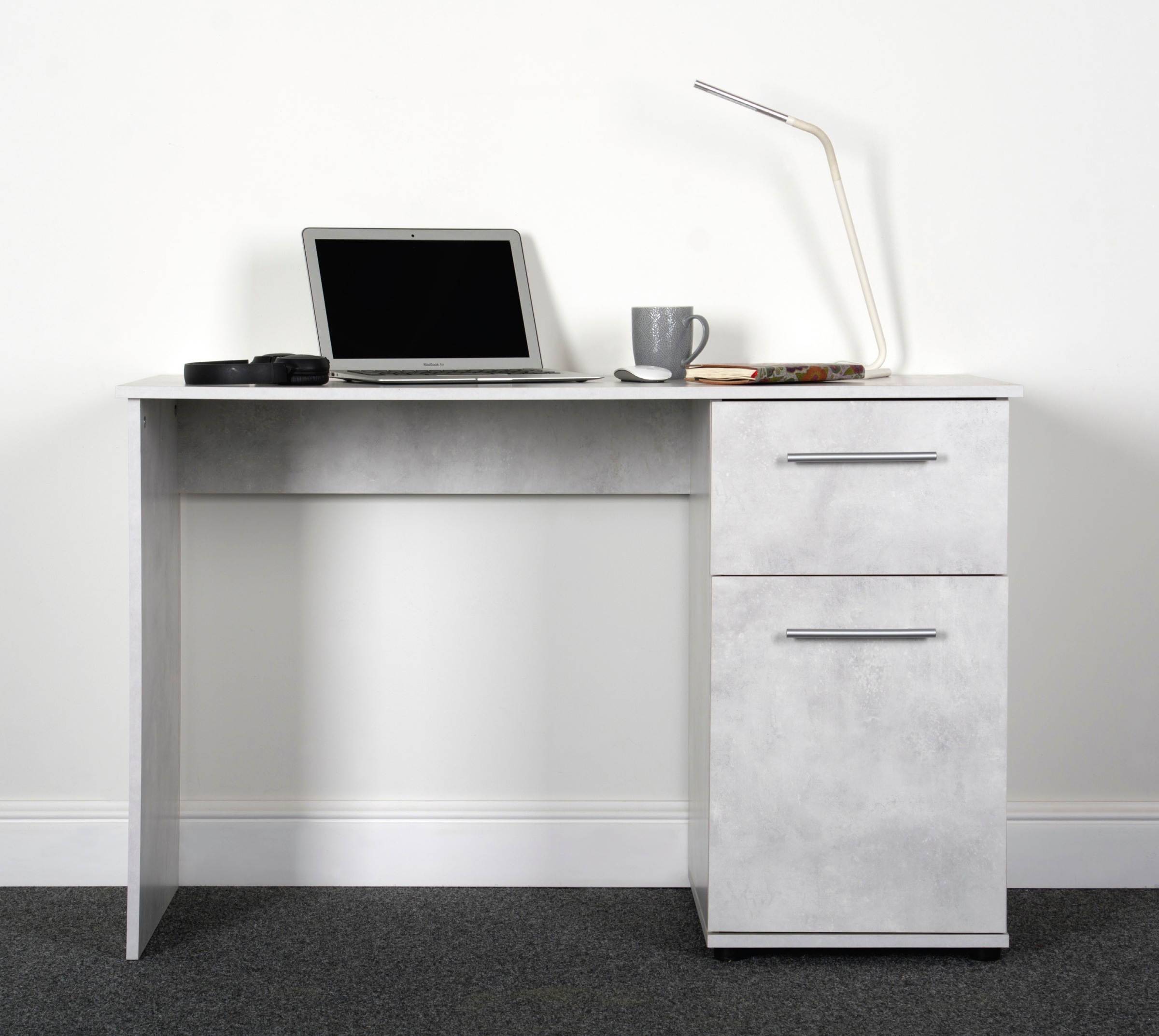 VOGL Möbelfabrik Schreibtisch "Tobi, mit einer Tür und einem Schubkasten" optional mit Tastaturauszug, Breite 115 cm