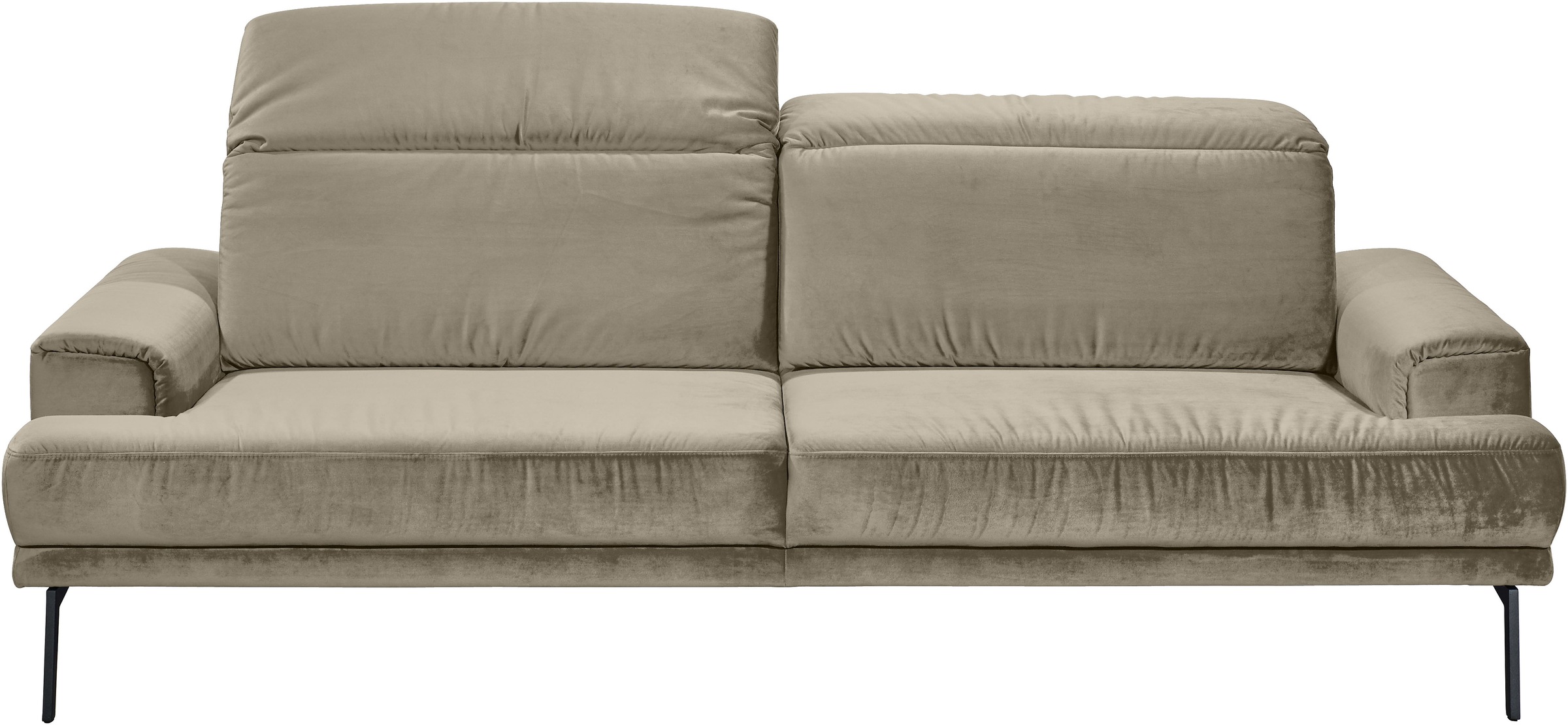Musterring 3-Sitzer »MR 4580«, inkl. Kopf- und Sitztiefenverstellung, Fuß schwarz, B228 x T103 cm