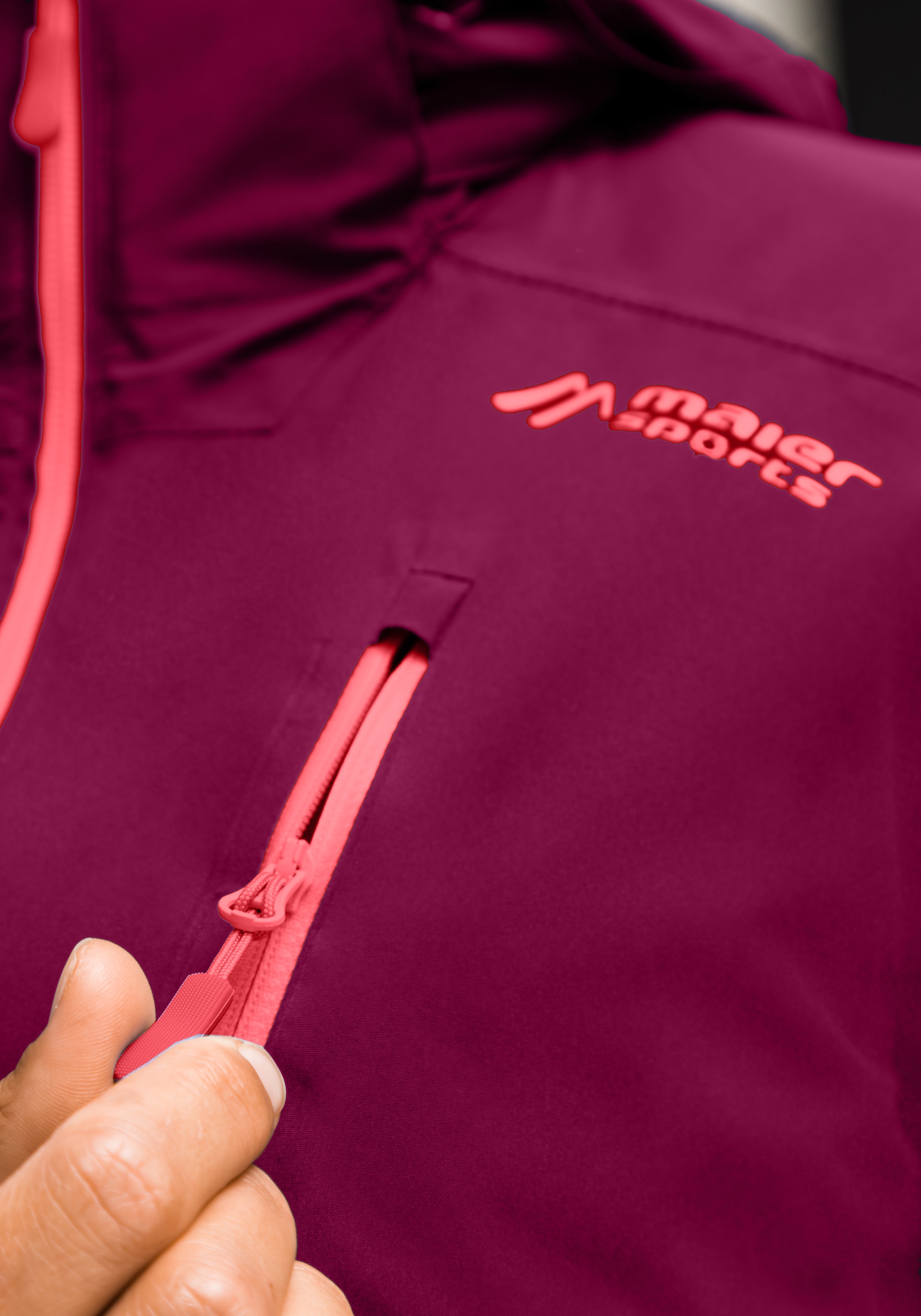 Maier Sports 3-in-1-Funktionsjacke »Ribut W«, Wander-Jacke für Damen, wasserdicht und atmungsaktiv