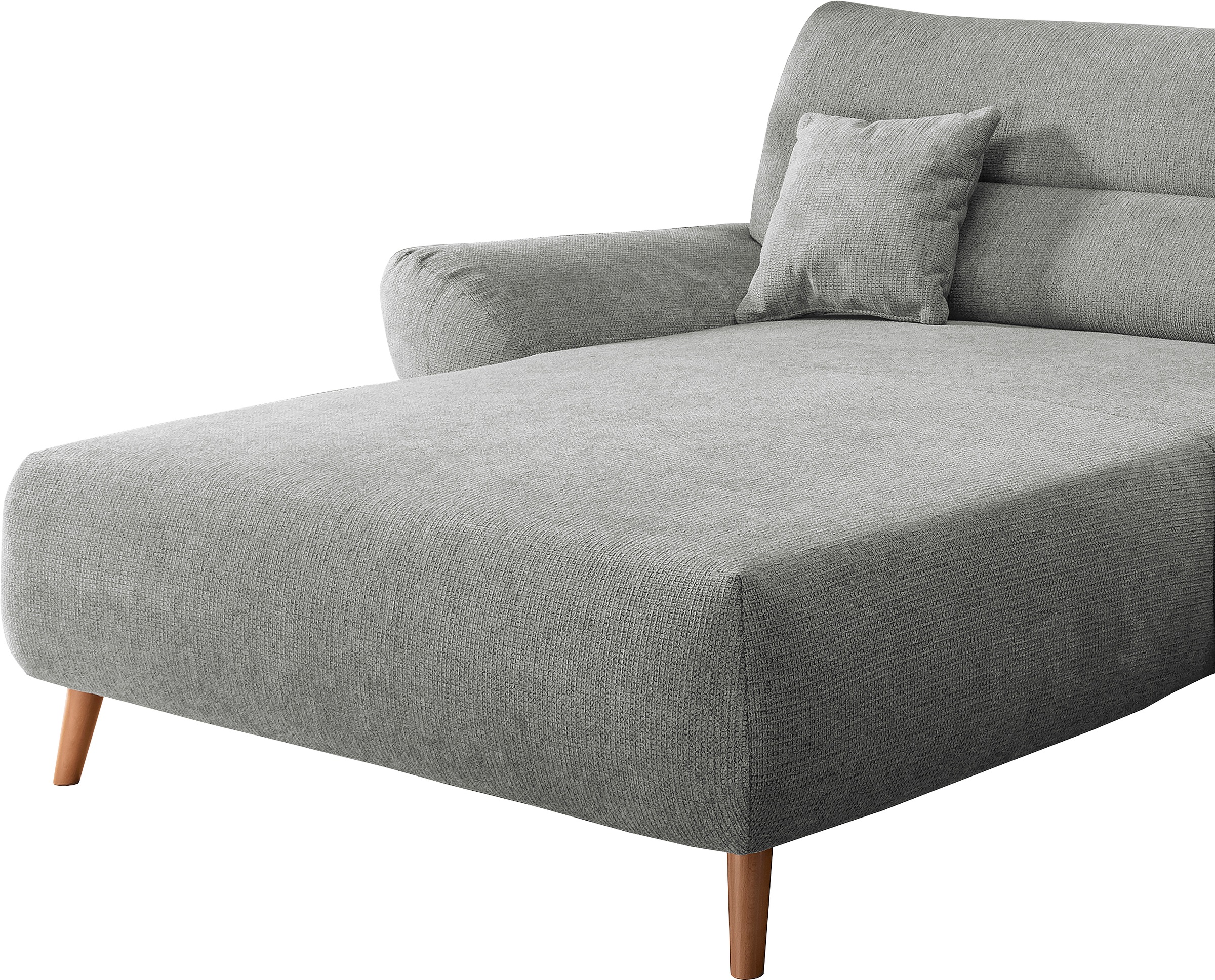 Thumbnail - Home affaire Ecksofa "Drago, elegant und zeitlos, komfortabel, Holzfuß, L-Form" frei im Raum stellbar, inkl. 2 Zierkisse...