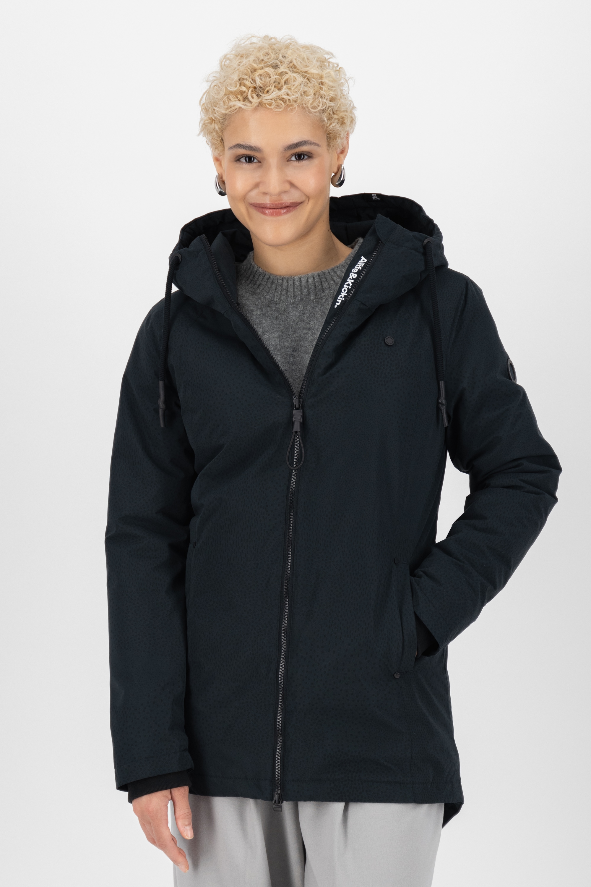 Alife & Kickin Winterjacke »Damen LilouAK B«, Warm gefütterte Jacke mit flauschigen Teddyfell Innenfutter