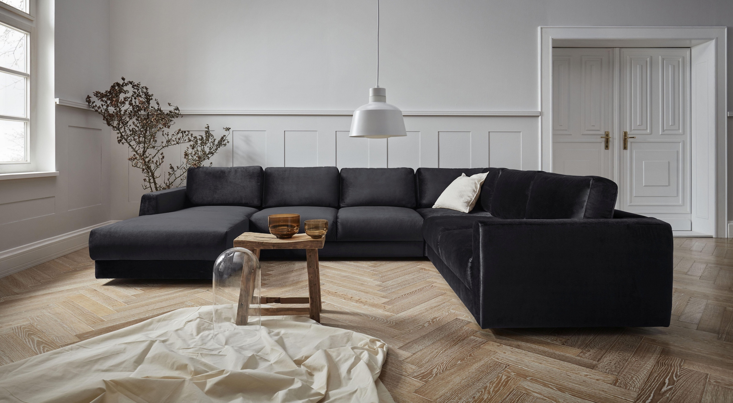 OTTO home Wohnlandschaft "Hobro U-Form" in 3 Bezugsqualitäten in vielen Farben
