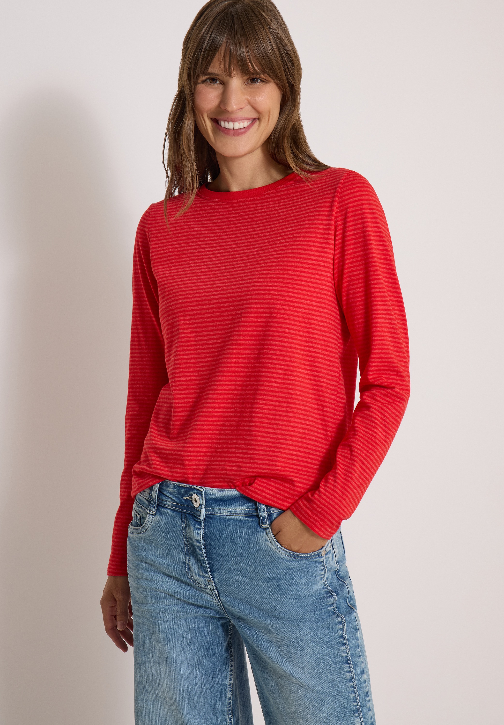 Cecil Langarmshirt im soften Baumwoll-Mix