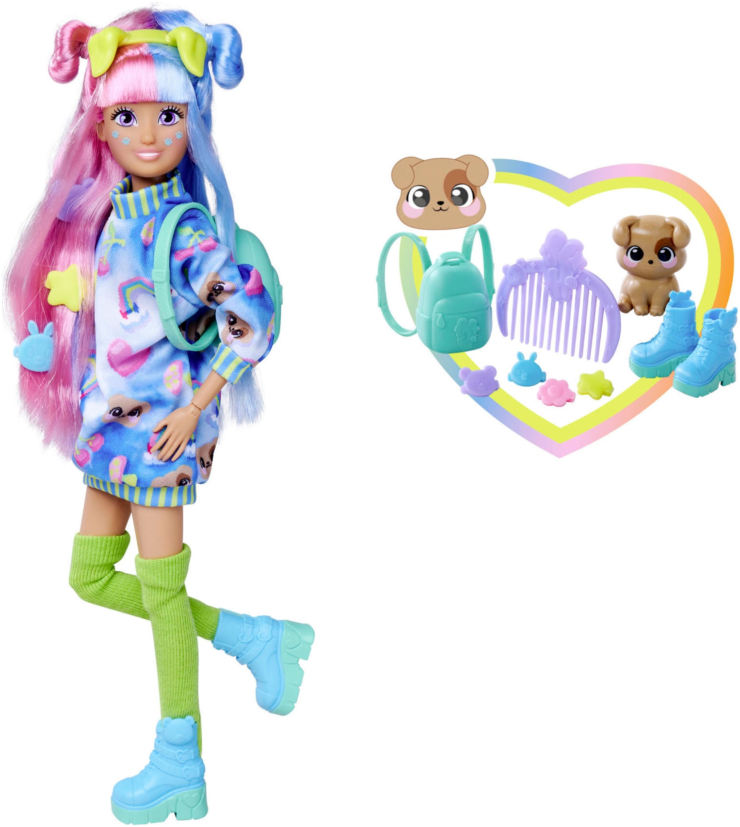 SIMBA Kinder Anziehpuppe "Kawaii Hi Mia", bunt, H:26cm, Puppen