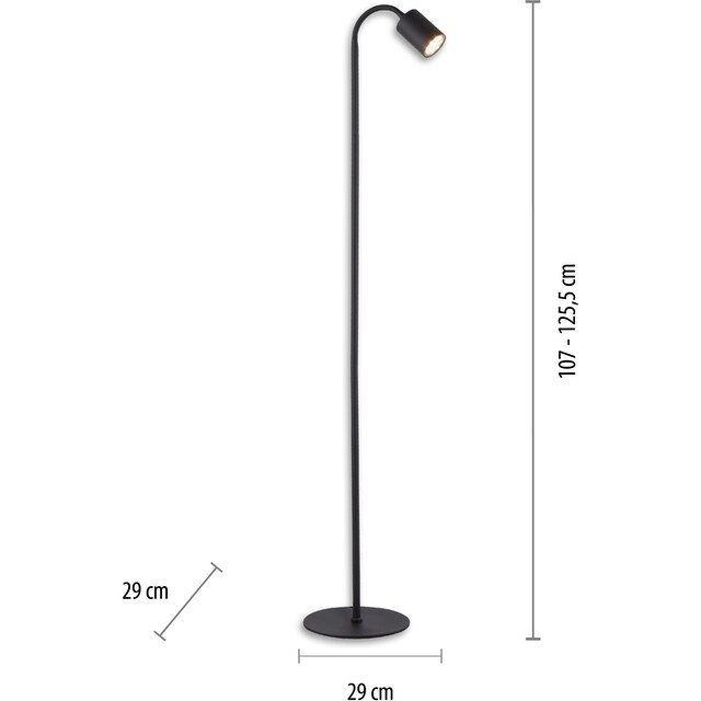 my home LED Stehlampe »Maci«, 1 flammig-flammig, Stehlampe, warmweißes  Licht, dreh- und schwenkbarer Reflektor kaufen | BAUR