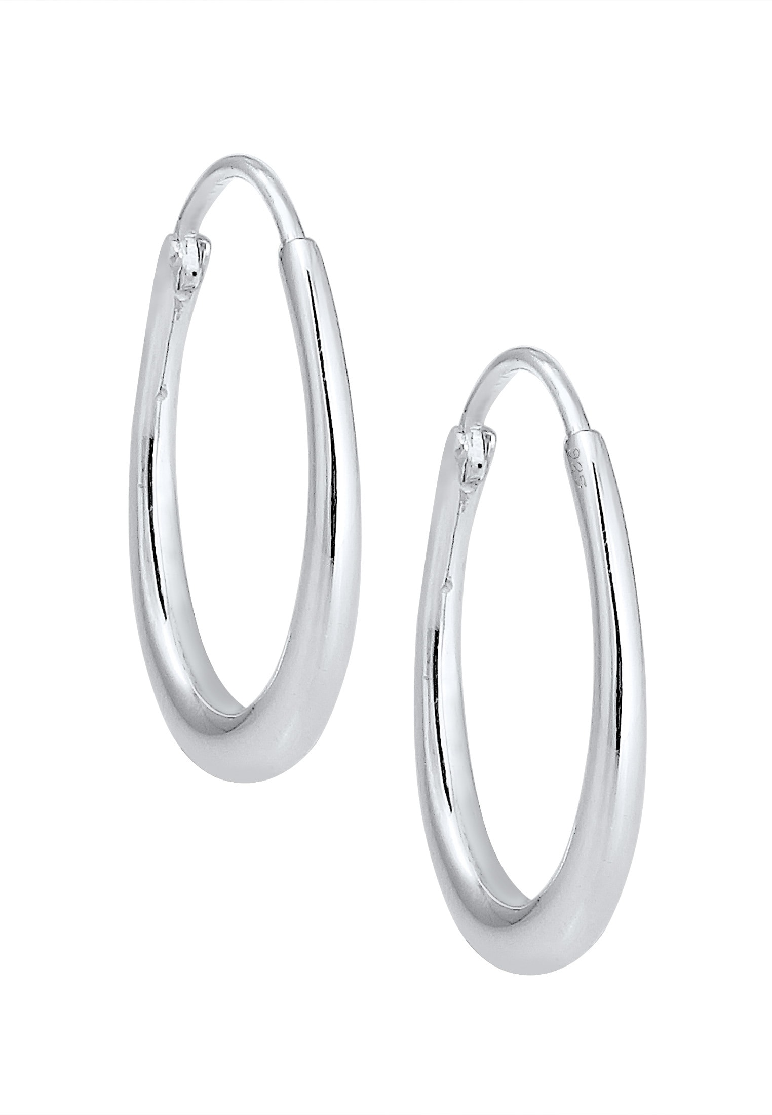 Elli Paar Creolen »Creolen Oval 925 Sterling Silber«