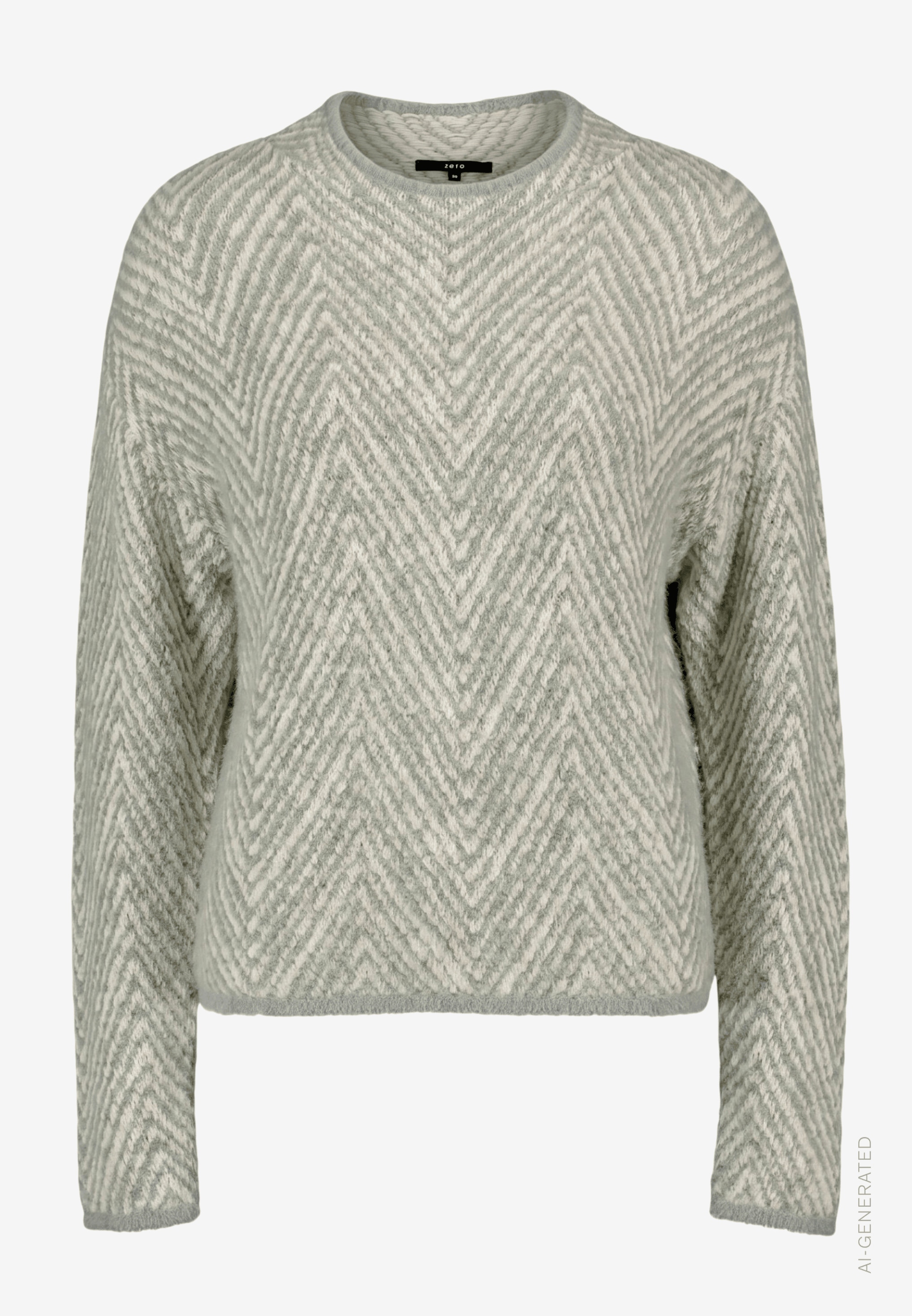 Zero Strickpullover Langarmpullover mit Muster