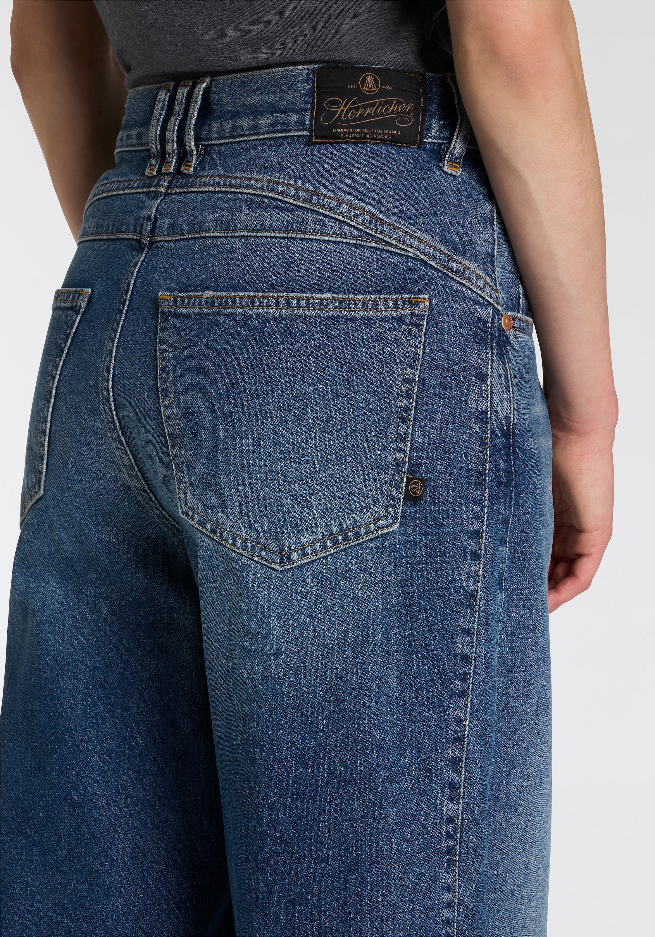 Herrlicher Weite Jeans »Barrow Denim«, im O-Shape