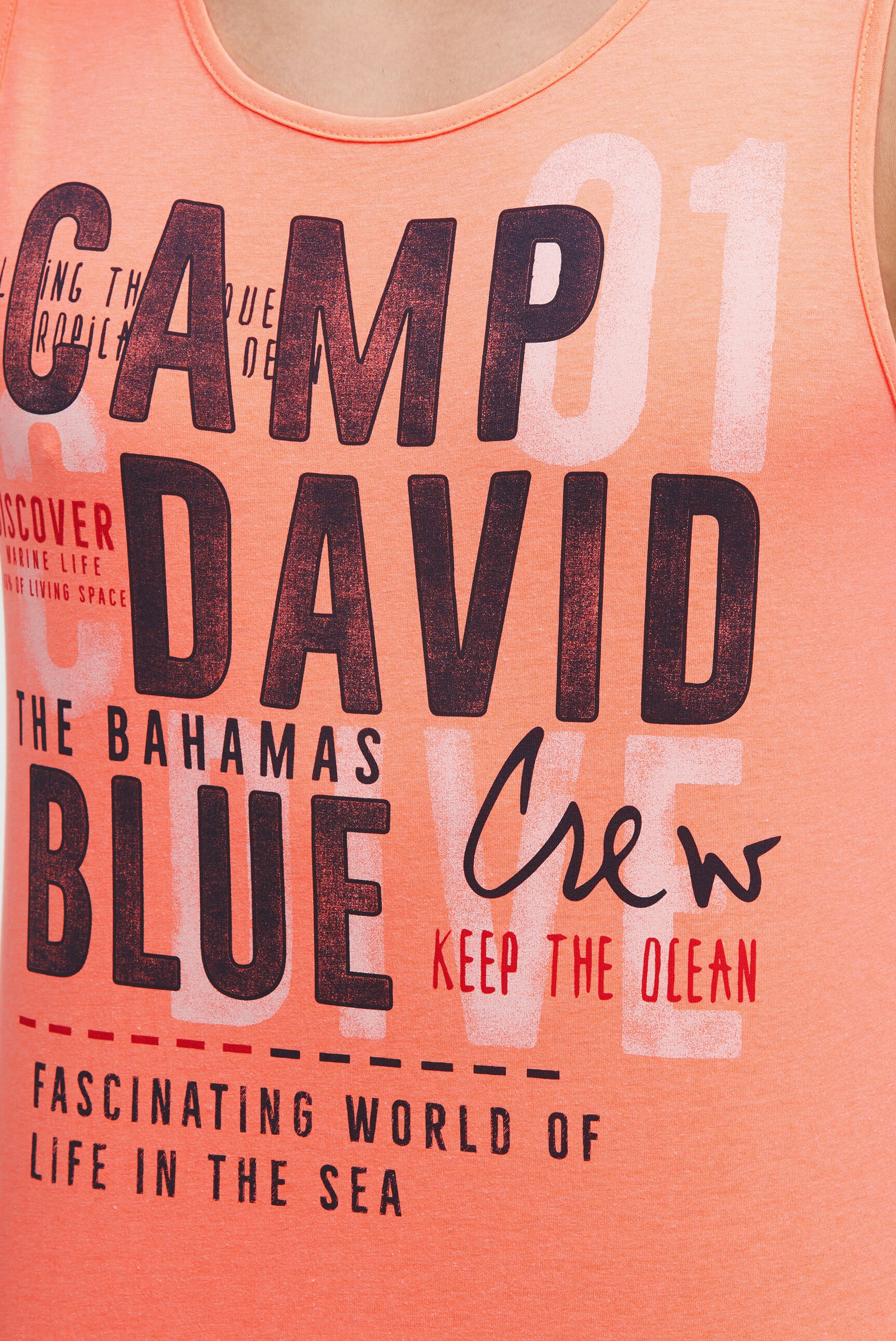 CAMP DAVID Tanktop mit Baumwolle