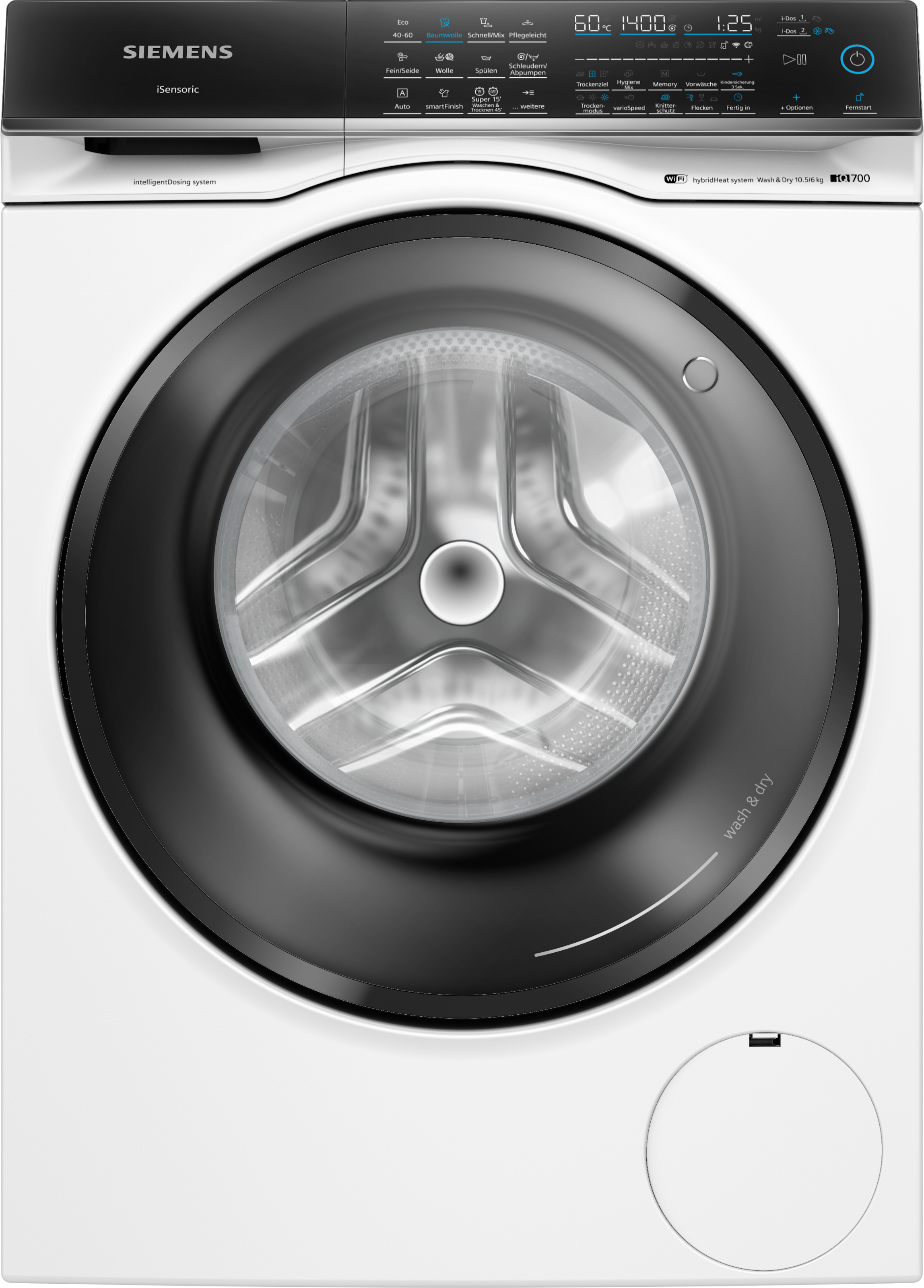 SIEMENS Waschtrockner "WN54C2A40" iQ700 10,5 kg /6 kg 70 dB(A) günstig online kaufen