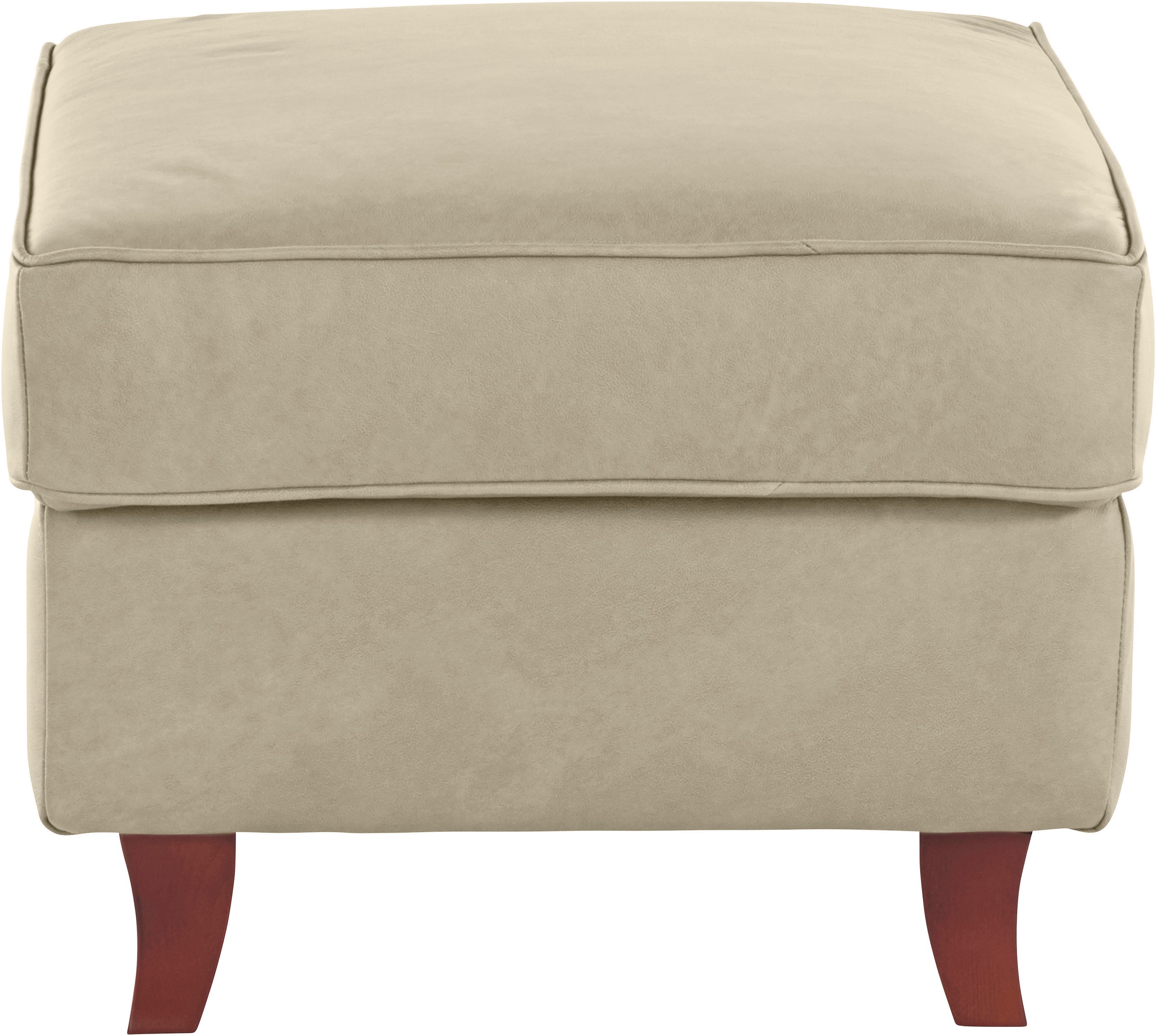 Home affaire Polsterhocker »Reims«, echte Chesterfield-Knopfheftung, Samtoptik mich changierender Optik