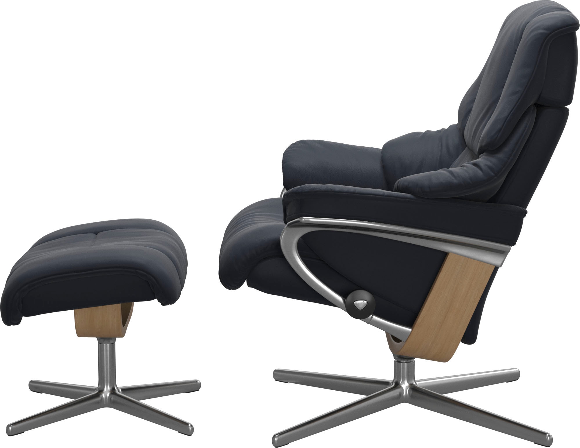 Stressless® Fußhocker »Reno«, mit Cross Base, Größe S, M & L, Holzakzent Eiche