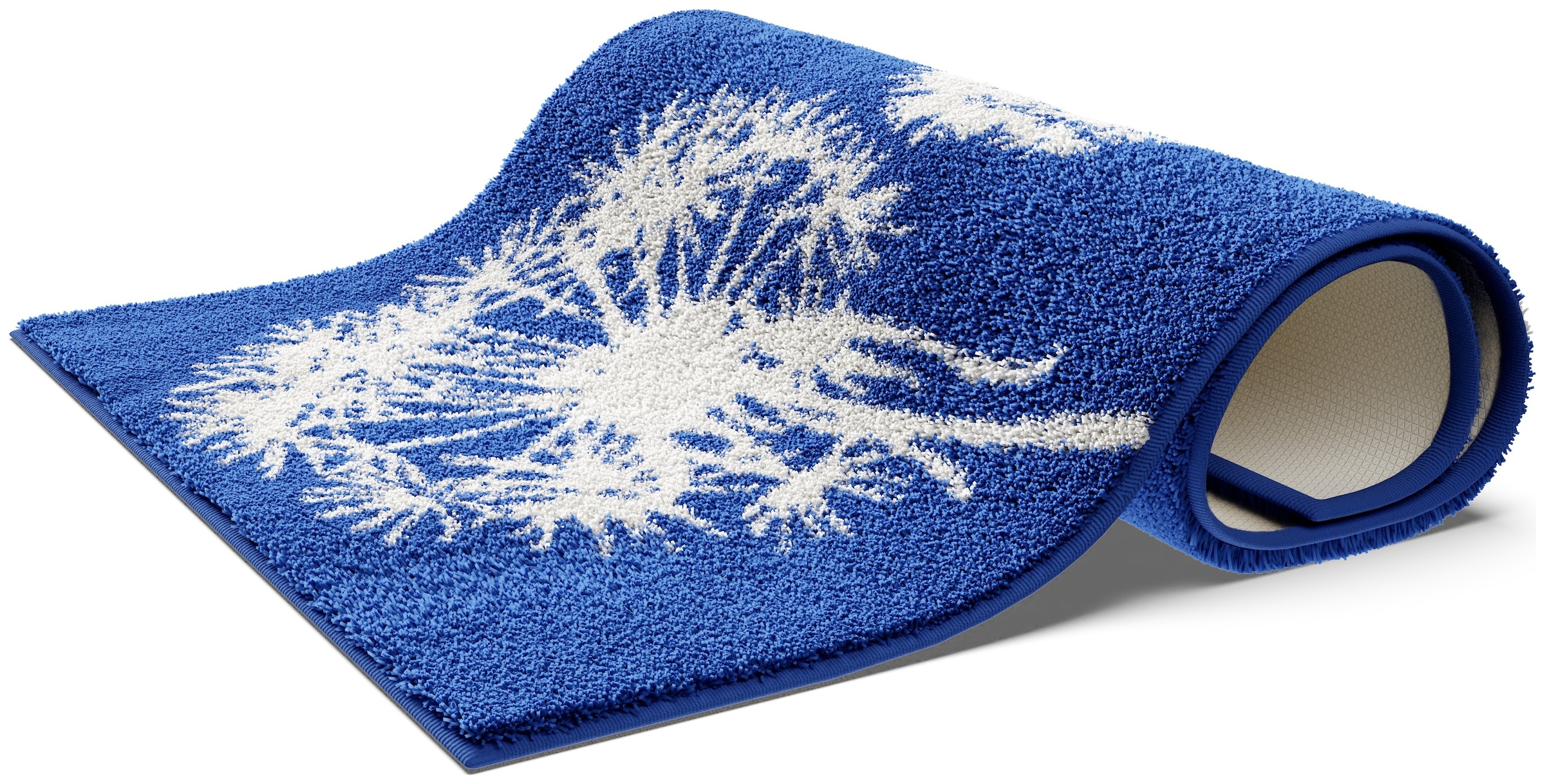 Grund Badematte »Pusteblume, Badvorleger, Badezimmer Teppich, sehr weich«, rutschhemmend beschichtet, schnell trocknend-fußbodenheizungsgeeignet, weiche Haptik, auch als 2-teiliges Set erhältlich, Made in Europe