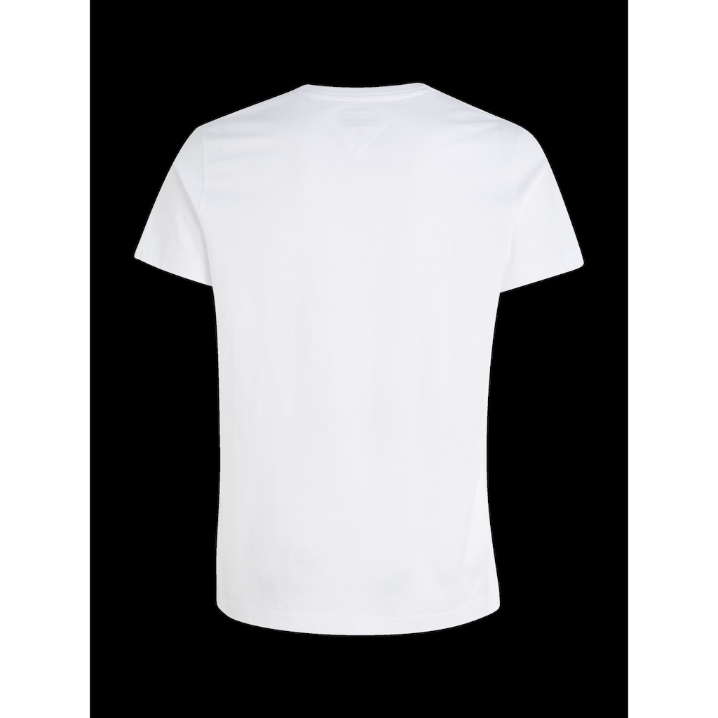 Tommy Jeans T-Shirt »TJM ORIGINAL JERSEY V NECK TEE«, mit V-Ausschnitt und dezenter Logo-Flag