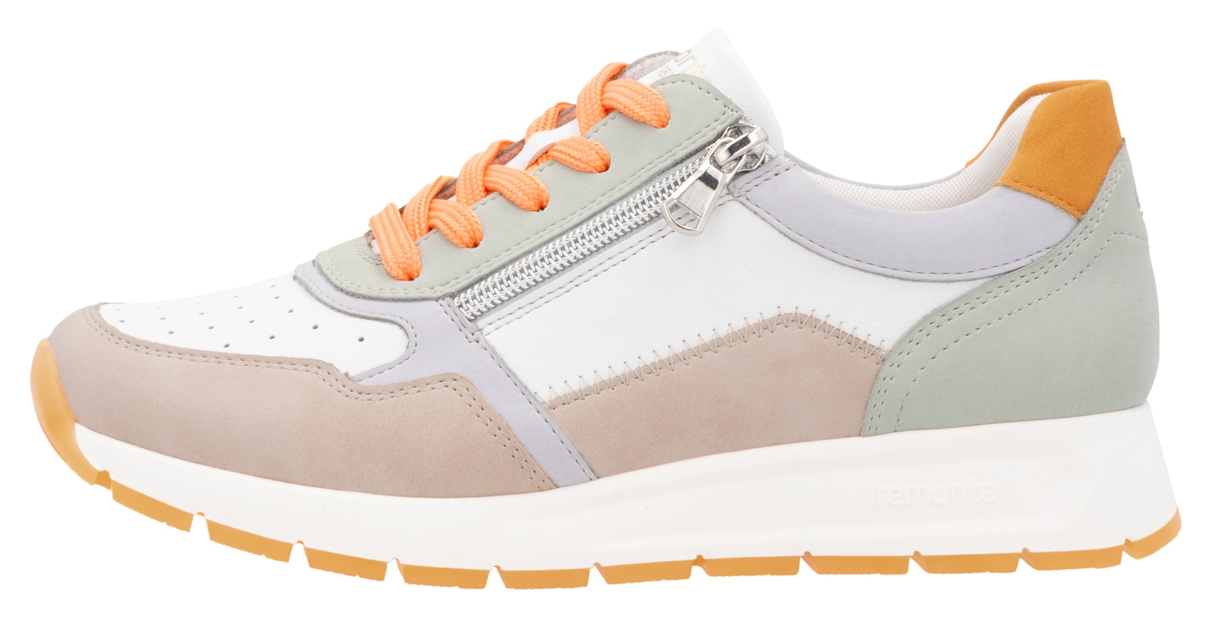 Remonte Keilsneaker, Freizeitschuh, Halbschuh, Schnürschuh mit gepolstertem Schaftrand