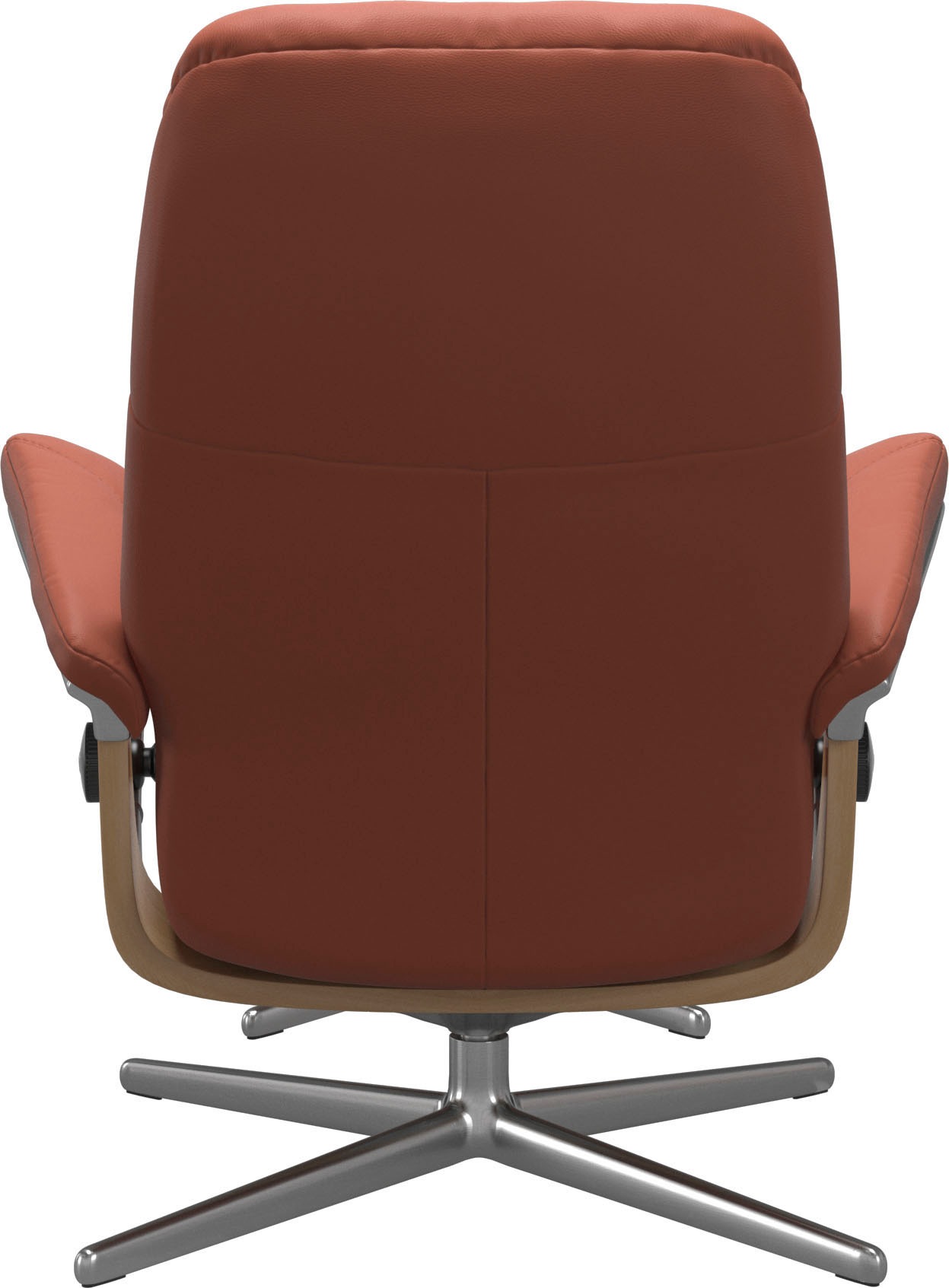 Stressless® Relaxsessel »Consul«, (Set, Relaxsessel mit Hocker), mit Hocker, mit Cross Base, Größe S, M & L, Holzakzent Eiche