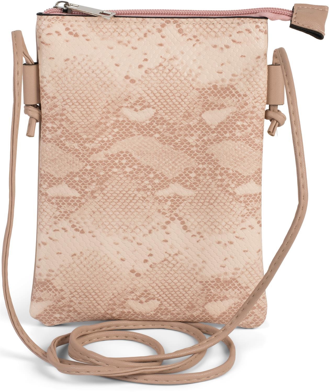 styleBREAKER Mini Bag "Mini Umhängetasche Schlangenleder Optik"