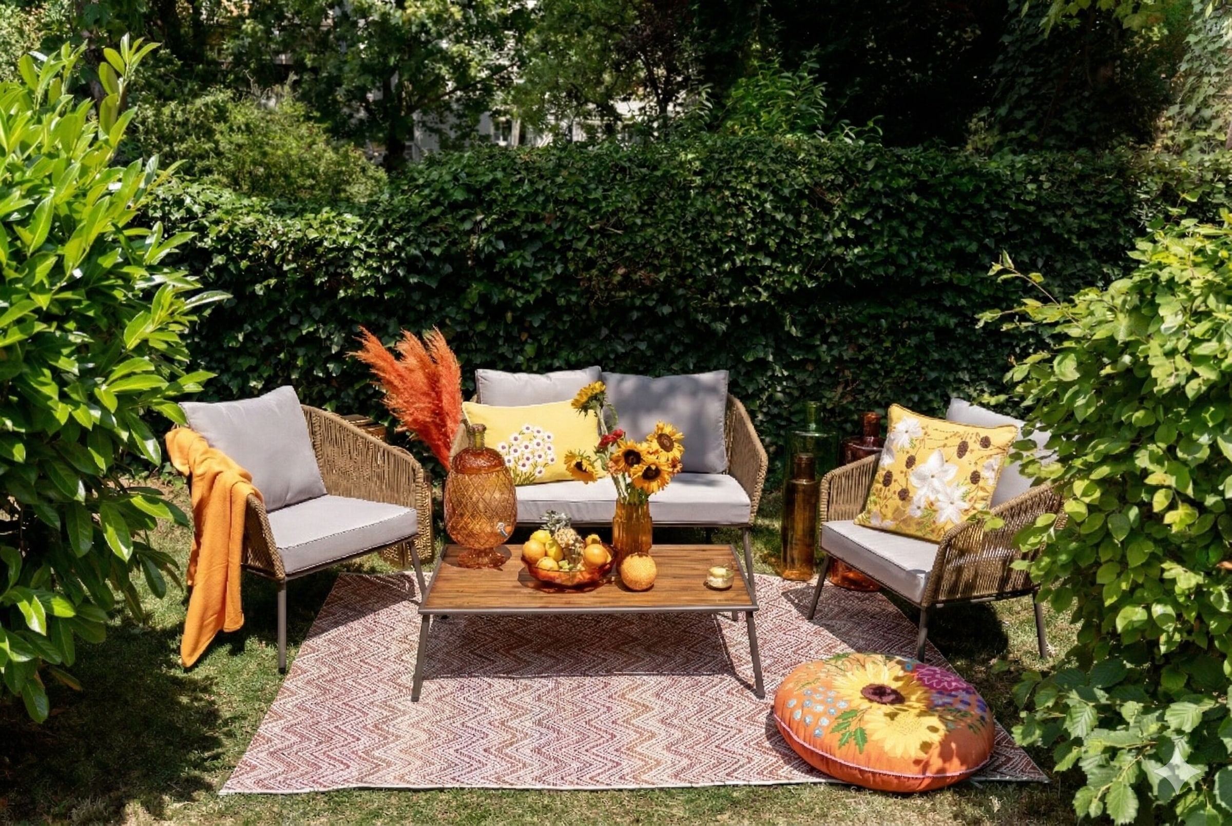 Kare Design Dekokissen »Arbusti, Kissenhülle mit Füllung, 50x50 cm« stützt Kopf und Nacken angenehm und sorgt für erholsamen Schlaf