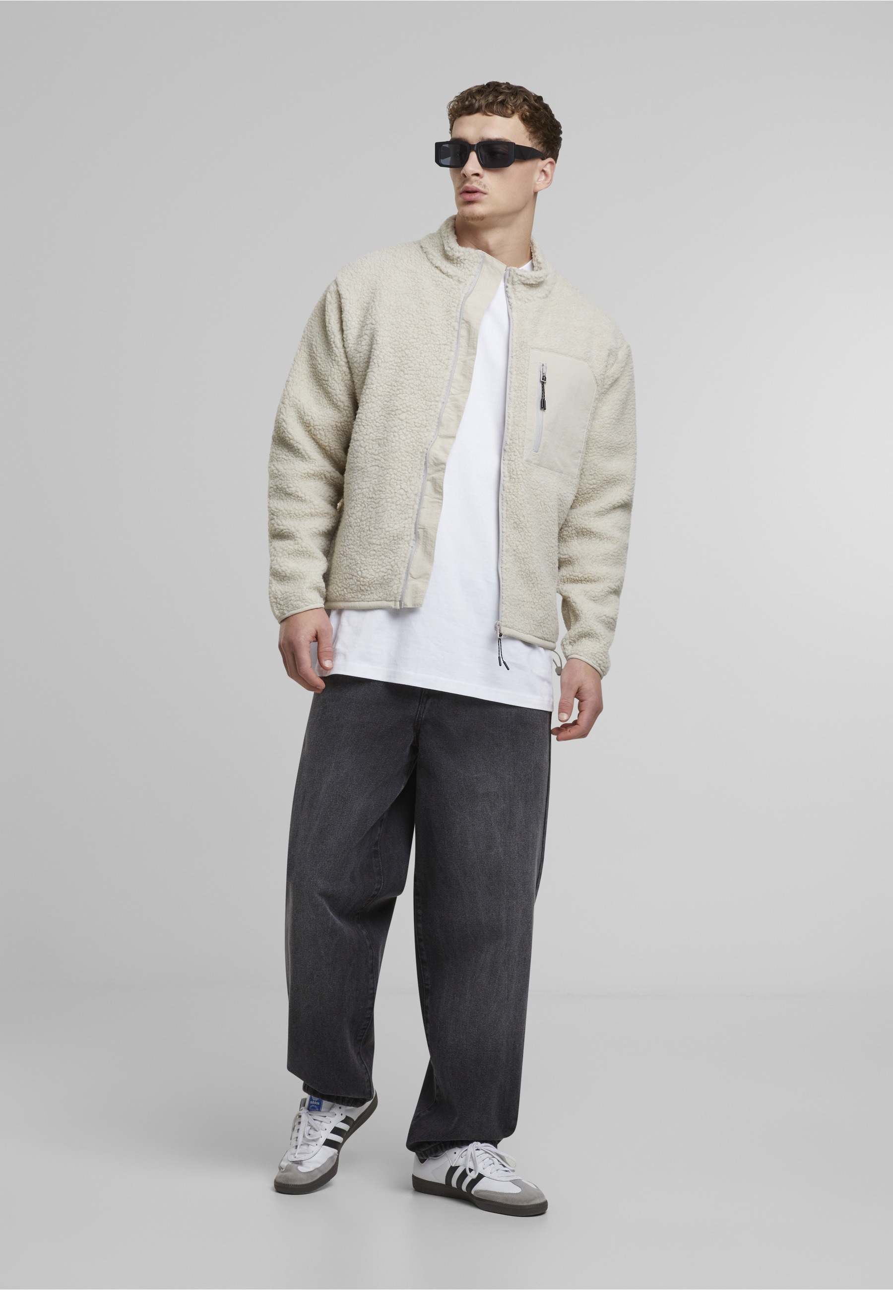 Another Cotton Lab Allwetterjacke »Another Cotton Lab Sherpa Jacket« 1 Stk. tlg. ohne Kapuze