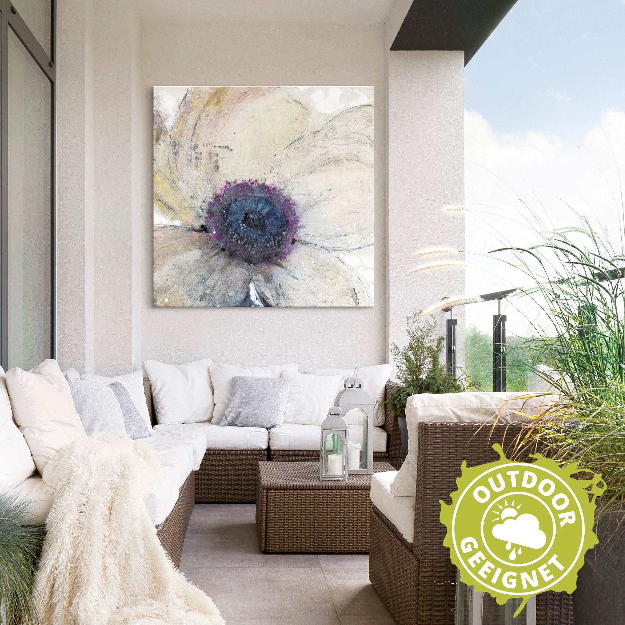 Artland Wandbild "Blumenfluss II" 1 Stk. tlg. als Alubild, Outdoorbild, Lei günstig online kaufen