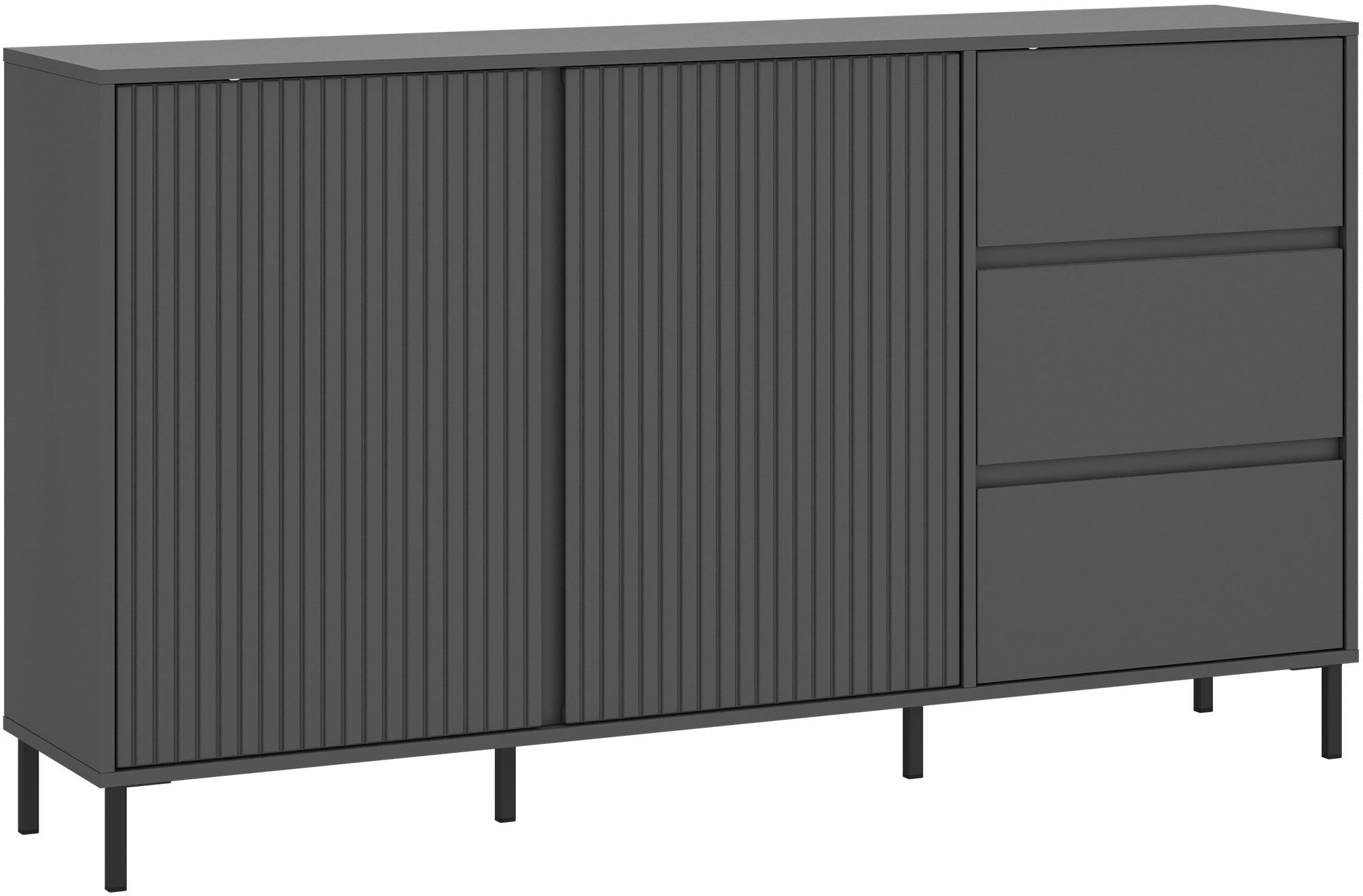 Home affaire Sideboard "viel Stauraum, Soft Close, 2 Türen und 3 Schubkaste günstig online kaufen