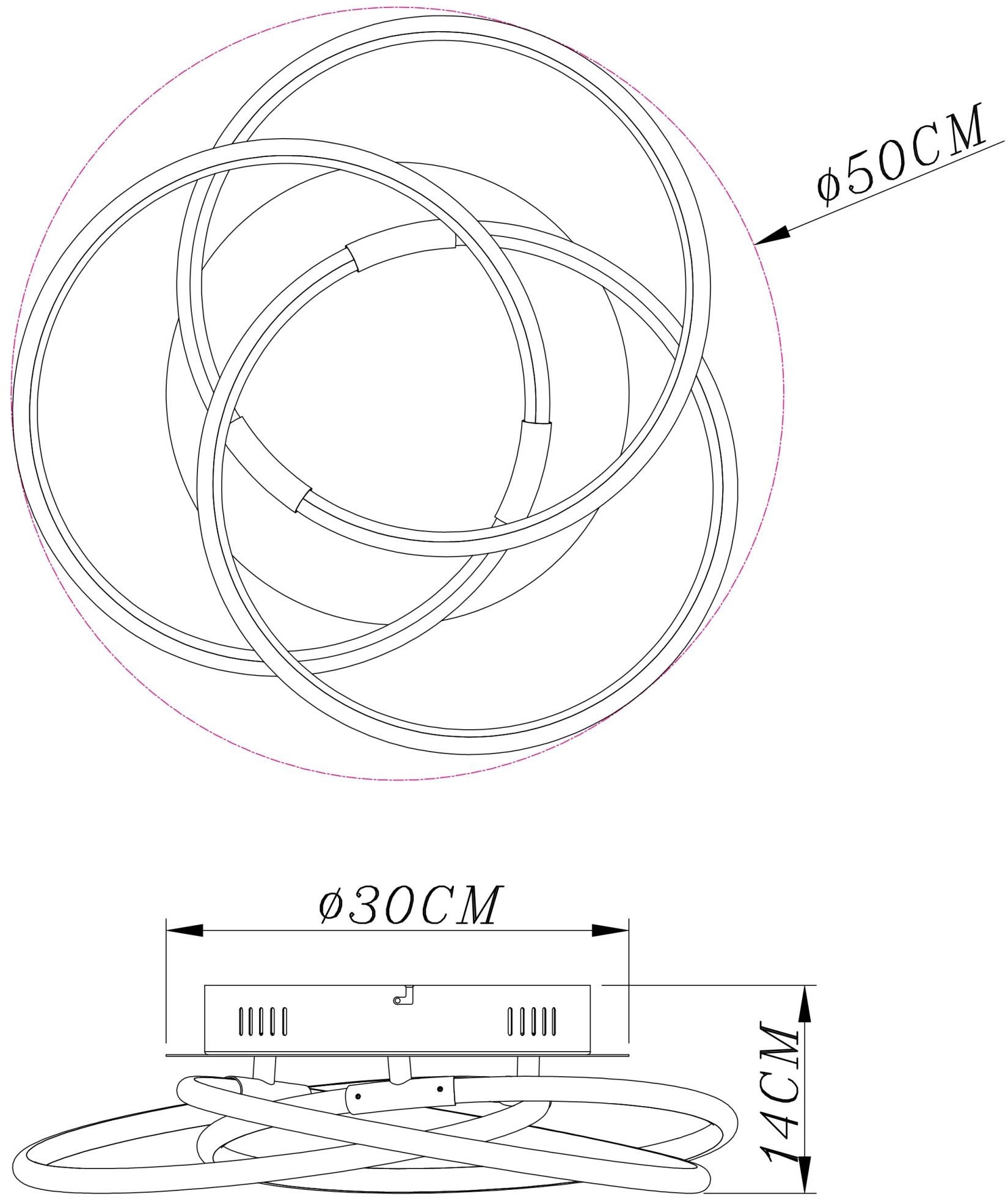 GLOBO LIGHTING LED Deckenleuchte »BARNA«, 1 flammig, Leuchtmittel LED-Modul | LED fest integriert, Deckenlampe, Wohnbereich, Schlafzimmer