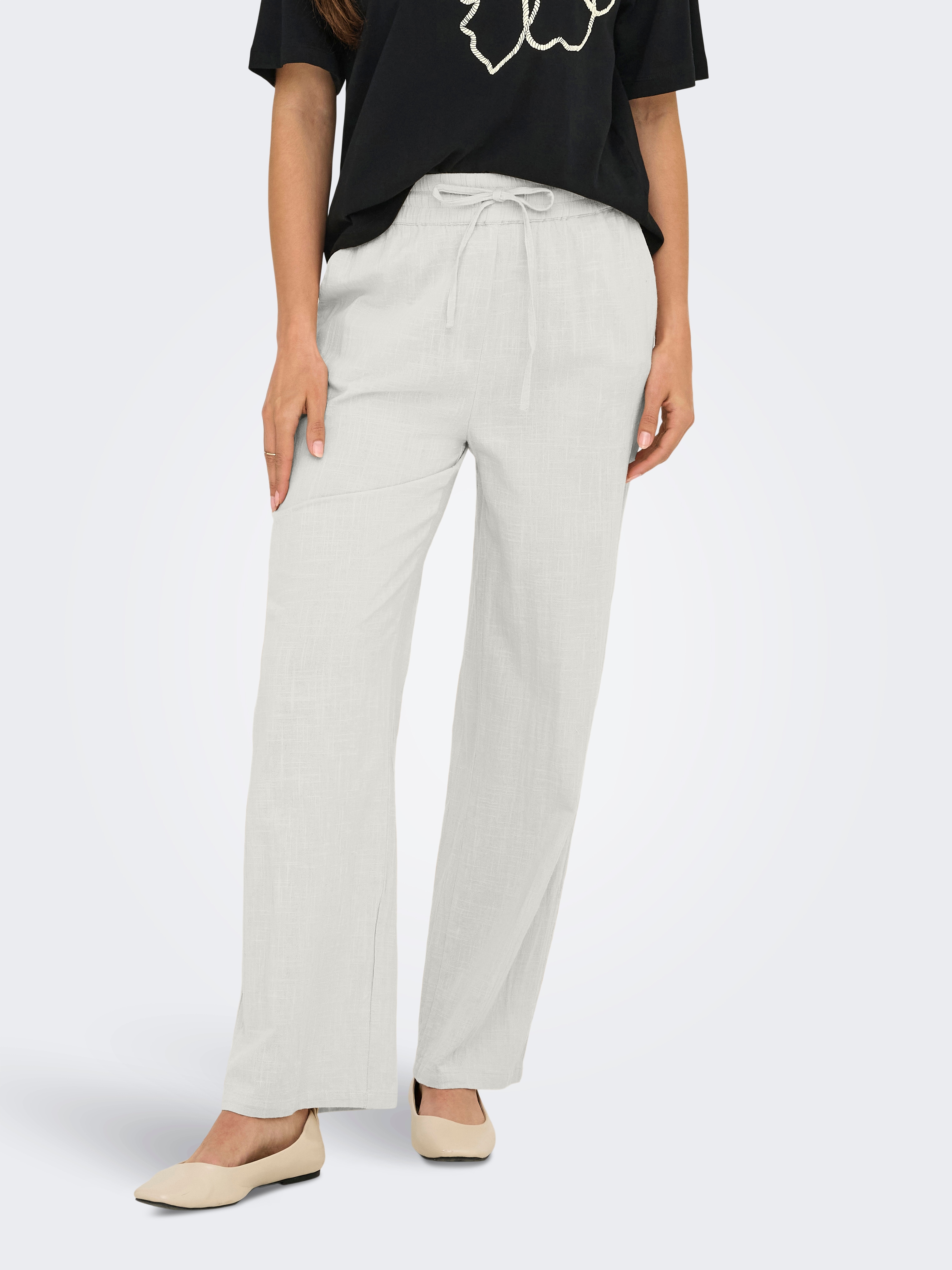 ONLY "ONLTIZANA COTTON LOOSE PANTS WVN NOOS"