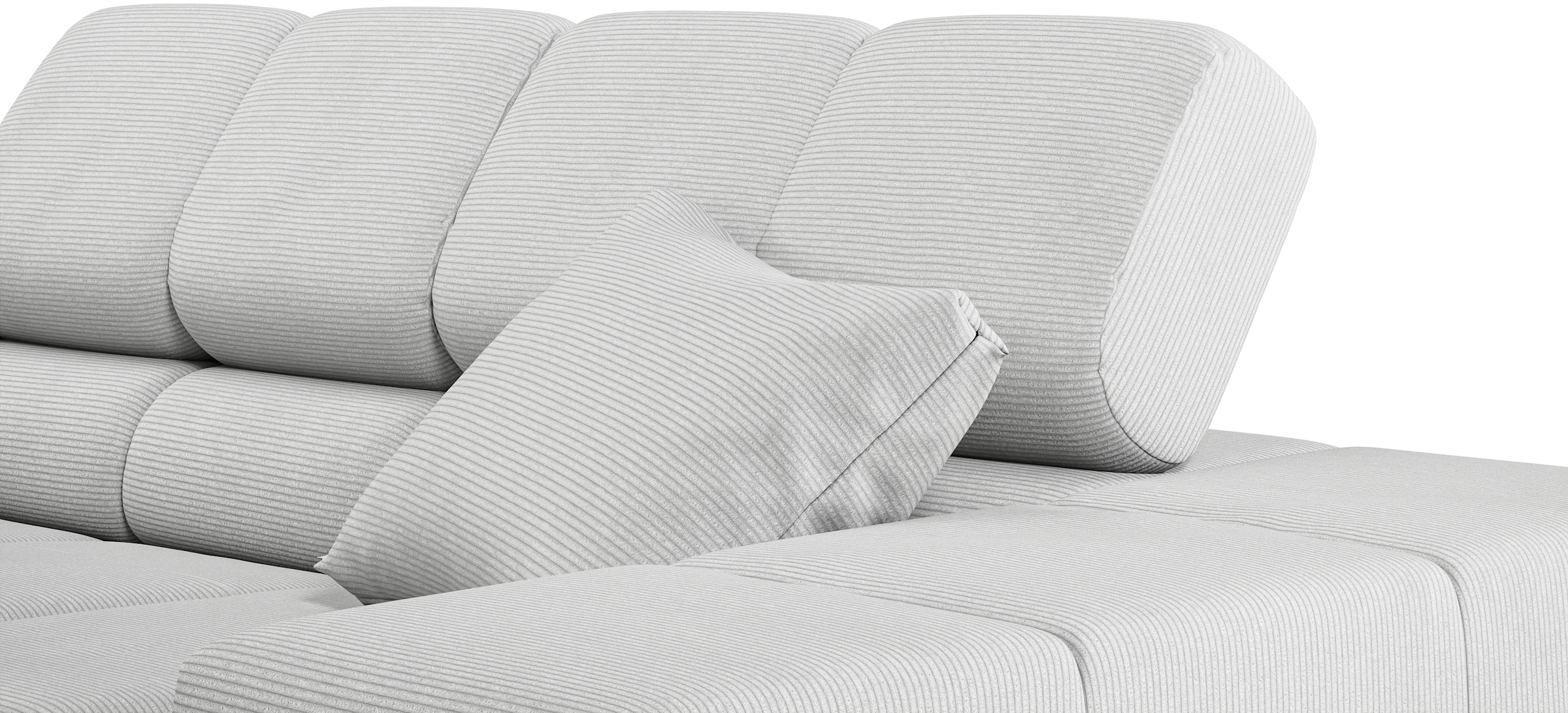 INOSIGN Ecksofa »Ancona incl. Kopfteilverstellung, OTTOs Choice, Breite 319cm, L-Form«, wahlweise motorische Sitztiefenverstellung, auch in Cord + Easy Care