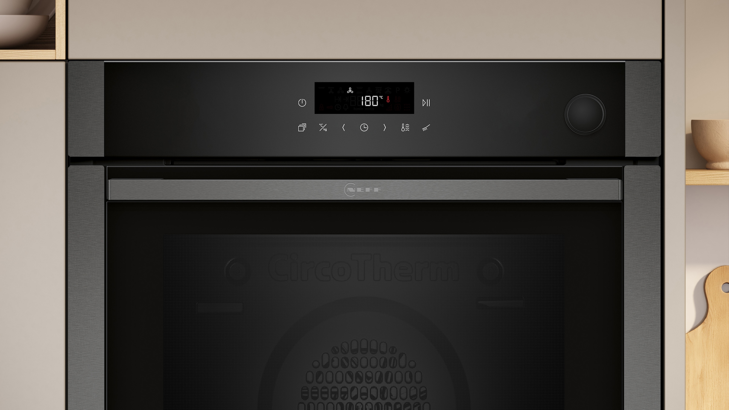 NEFF Pyrolyse Backofen  »B6AVJ7AG3«, Pyrolyse-Selbstreinigung, AirFry-Funktion