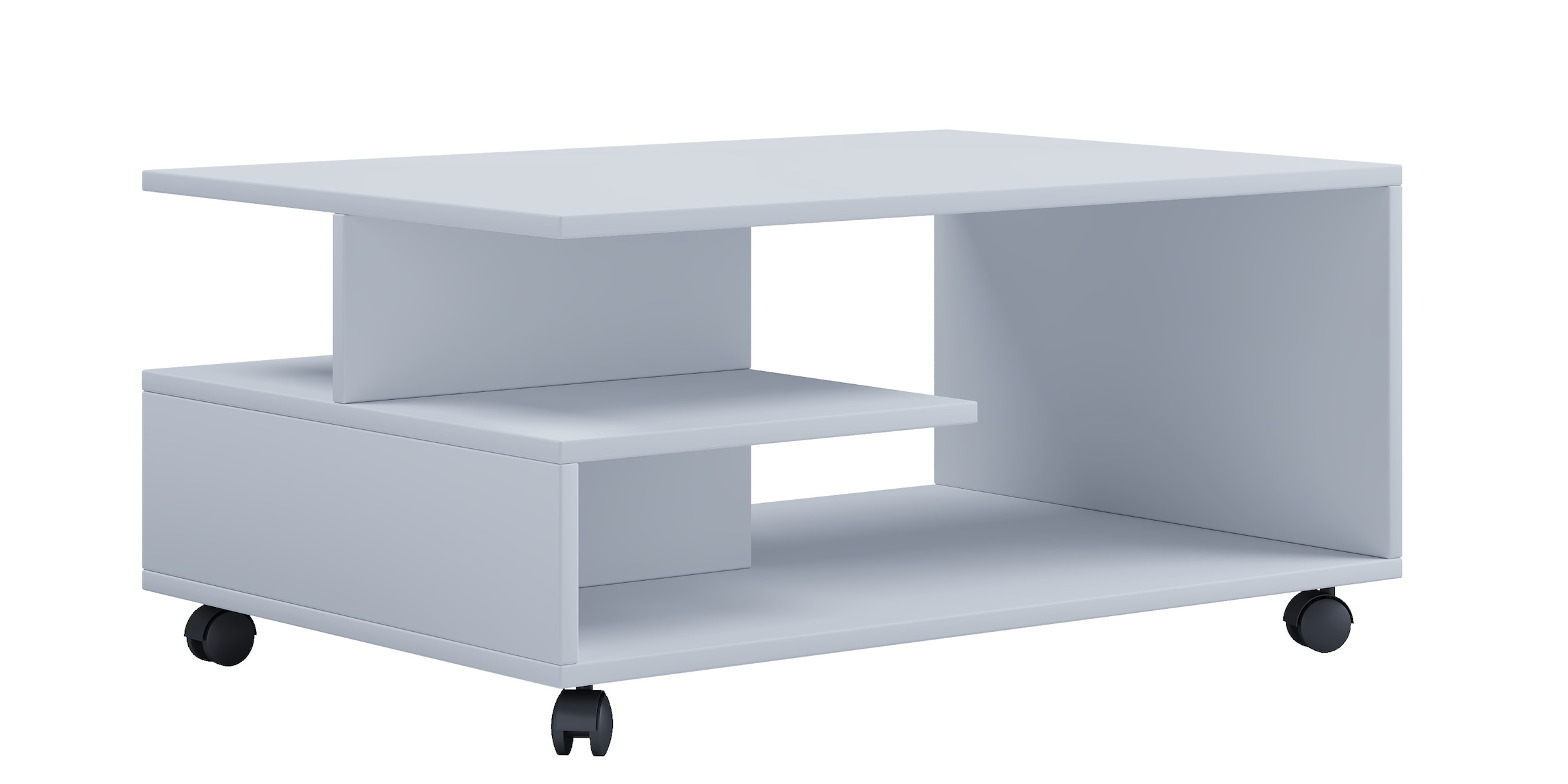 VCM Couchtisch »VCM Holz Couchtisch schlicht | Sofatisch Rollen | Maße ca. H. 41 x B. 80 x T. 50 cm | rollbar Kaffeetisch - Stango L«, (Stango)