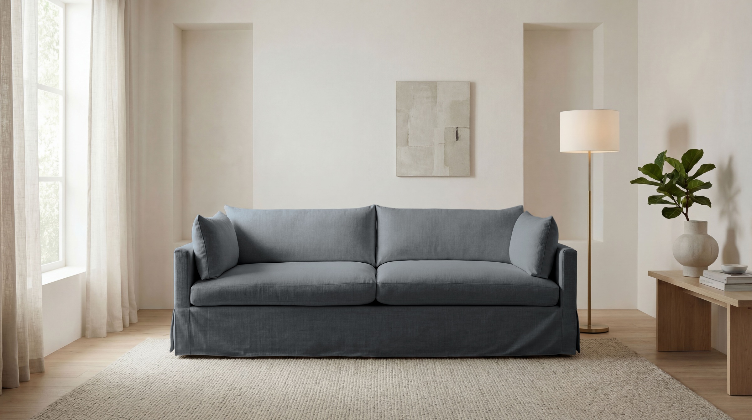 OTTO home 3-Sitzer "Joucas, Hussensofa, Breite 244 cm" extra tiefe Sitzfläc günstig online kaufen
