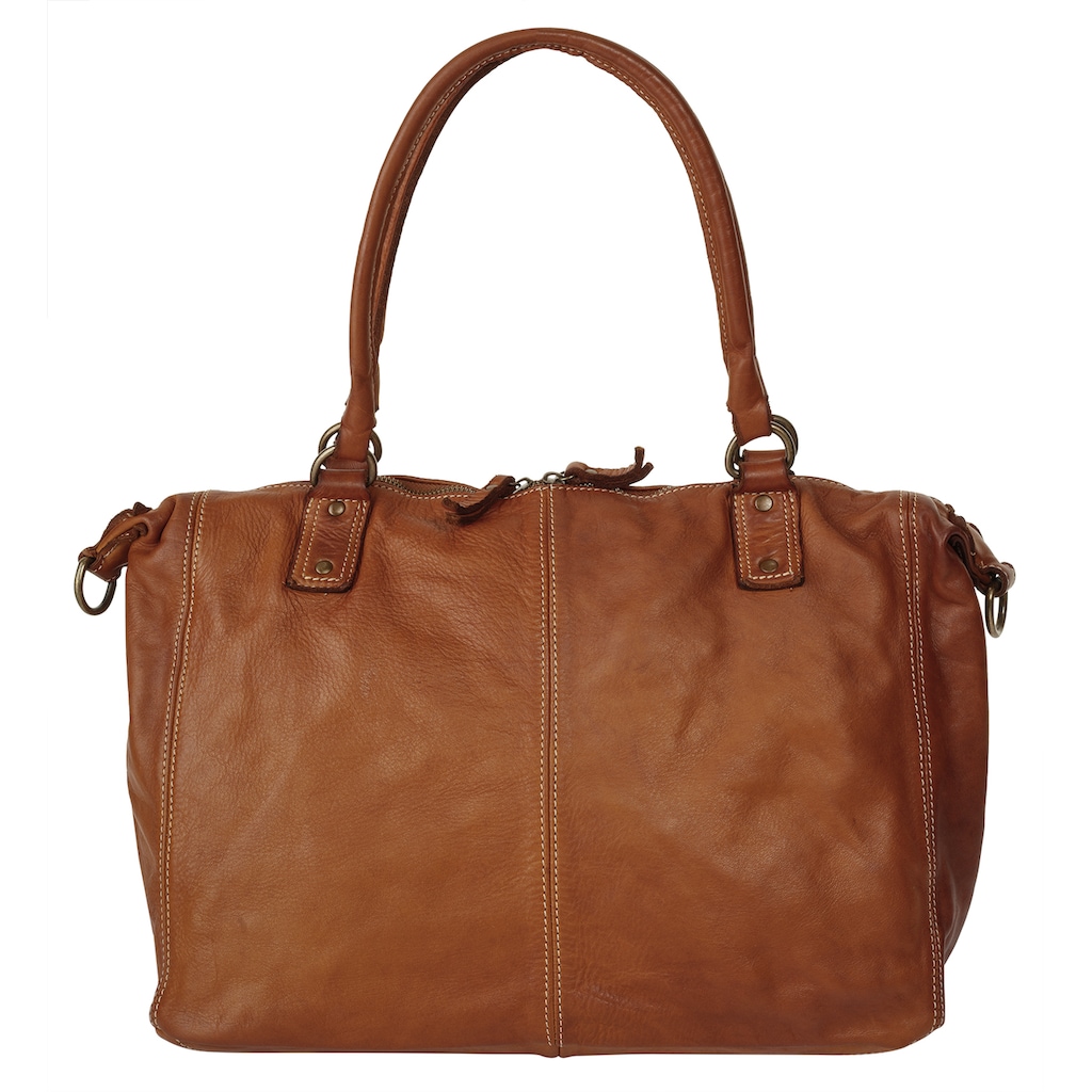 forty° Shopper, echt Leder, Made in Italy