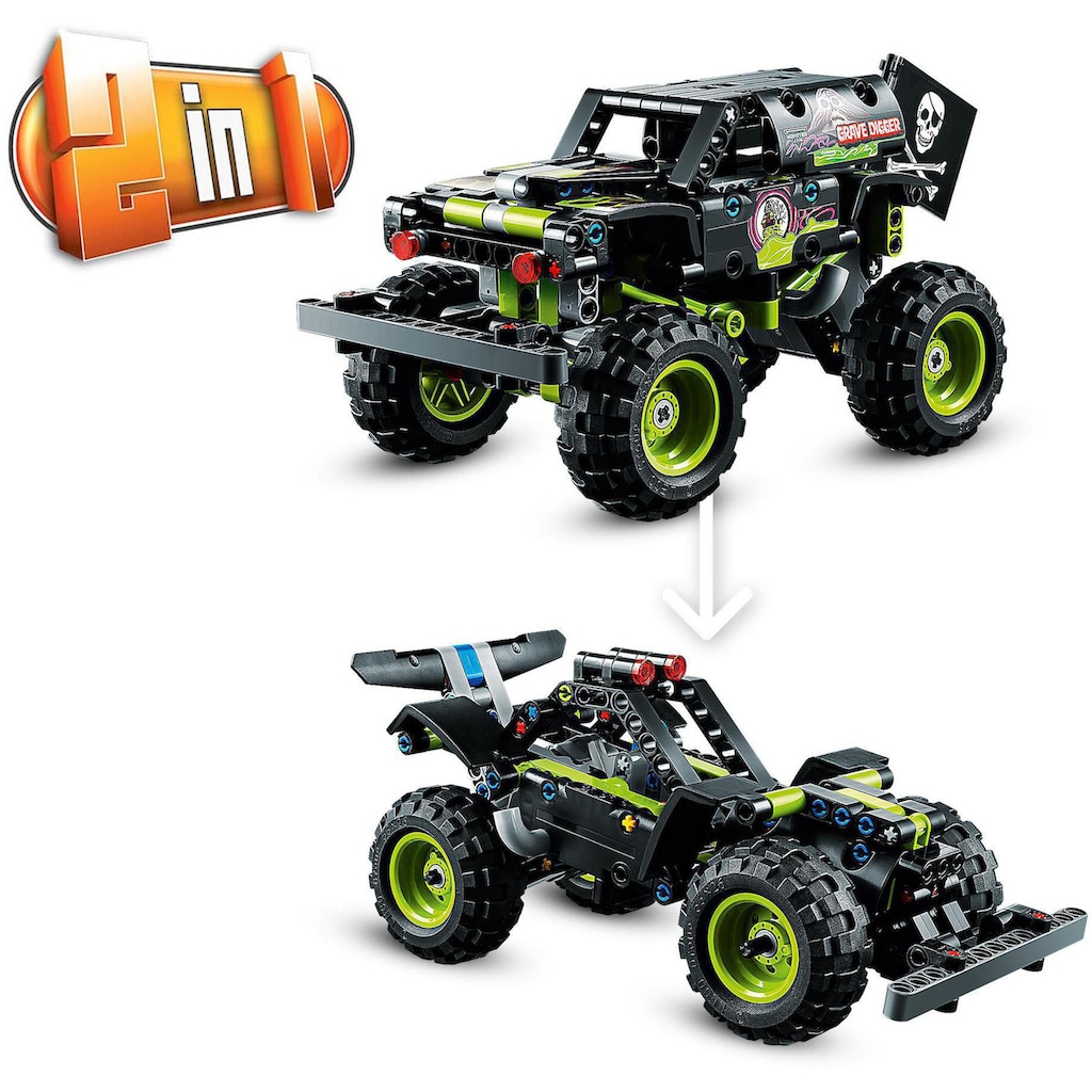 LEGO® Konstruktionsspielsteine »Monster Jam® Grave Digger® (42118), LEGO® Technic«, (212 St.)