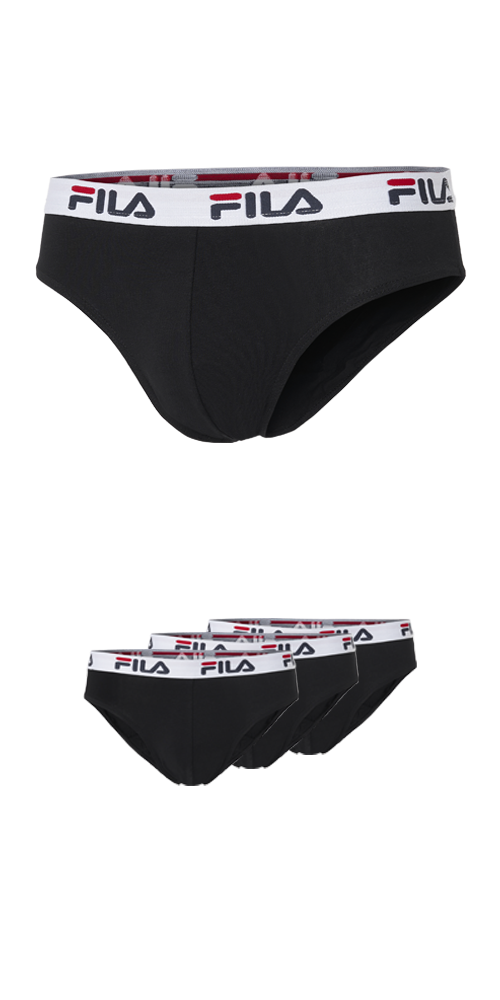 Fila Slip »MAN BRIEF«, (3er Pack), mit elastischem Logobund