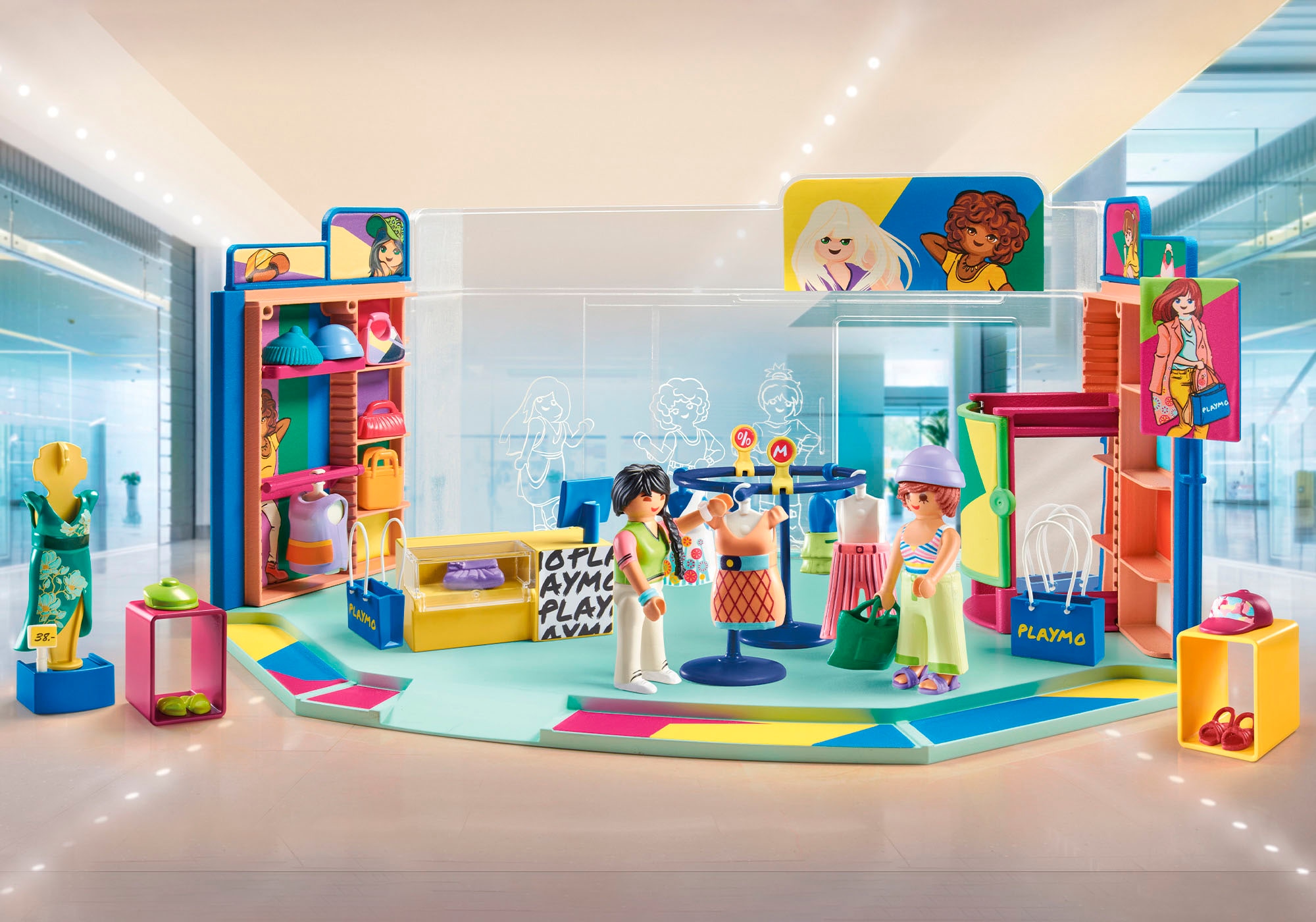 Playmobil® Konstruktions-Spielset »Fashion Store (71534), My Life«, (76 St.), Made in Europe