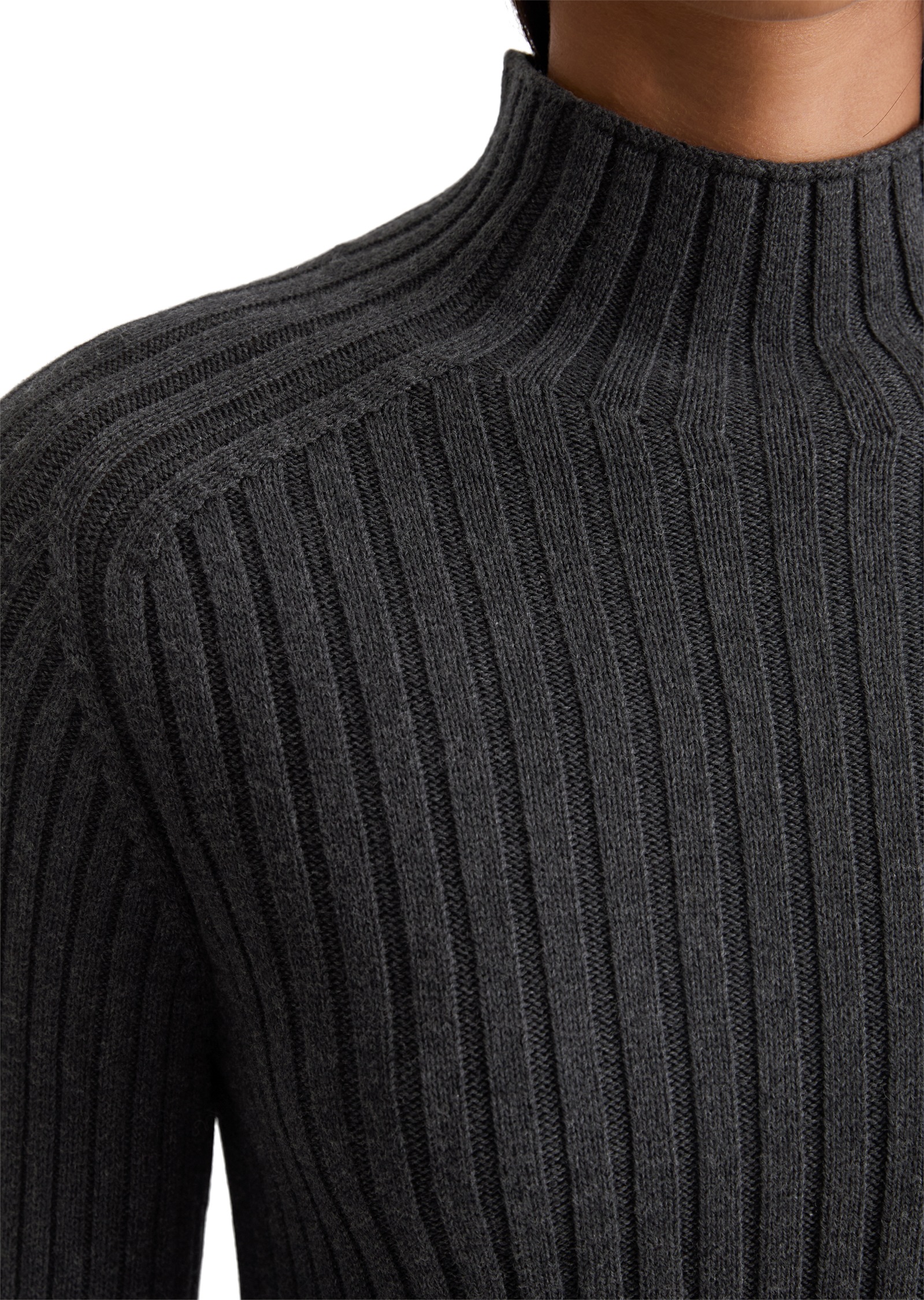 Thumbnail - Marc OPolo Strickpullover Turtleneck, Rippstrick, slim fit