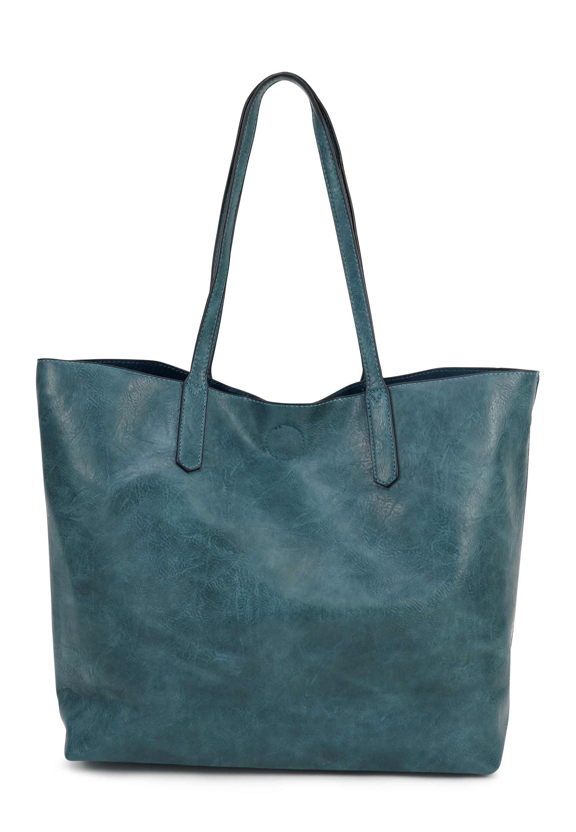 HARPA Damen Henkeltasche "SLOAN", blau, Lederimitat, unifarben, Taschen, mit herausnehmbarer Innentasche