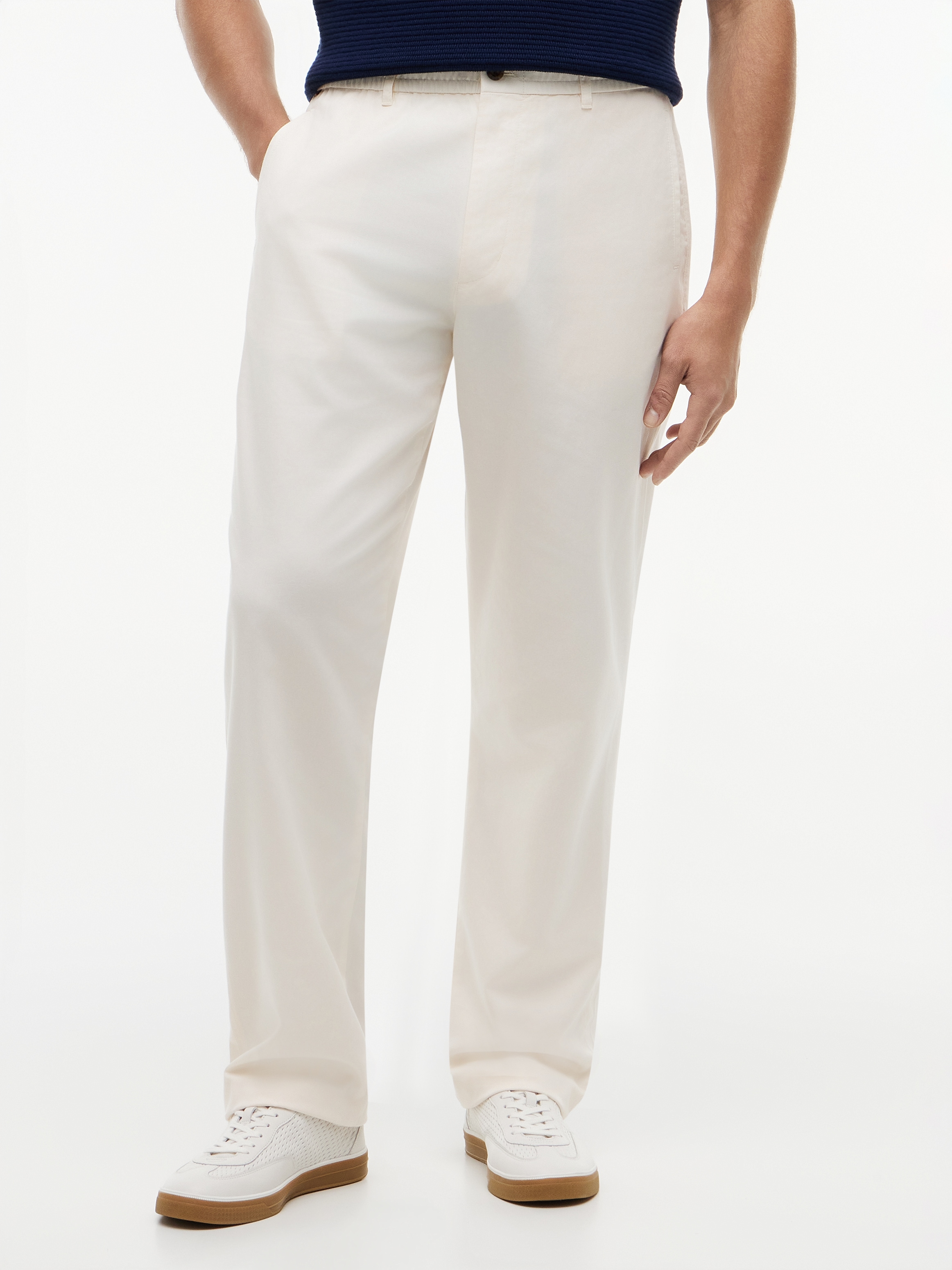 Tommy Hilfiger Chinohose "DOVER 3/4 ELASTICATED TENCEL" Regular Fit Stretch aus Twill