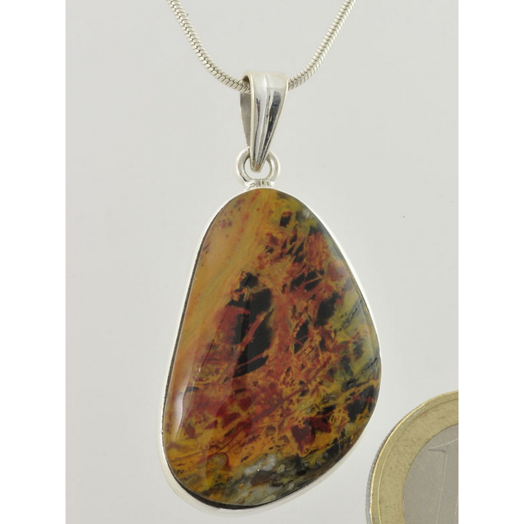 Adelia´s Kettenanhänger »Pilbara Jaspis Anhänger 925 Silber« online