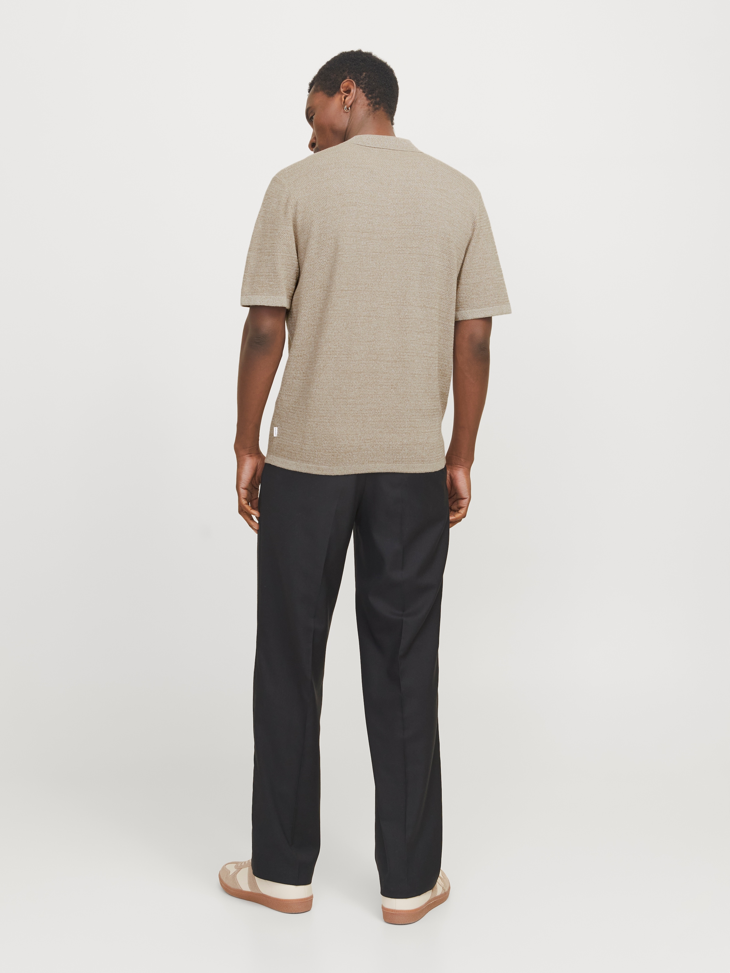 Jack & Jones Kurzarmpullover »JJEGEORGE KNIT POLO SS SN«, mit Polo Kragen